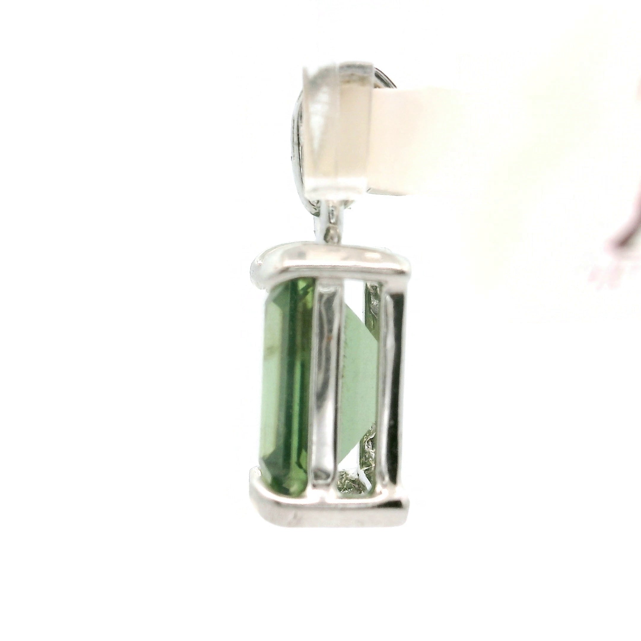 Green Apatite Faceted Pendants .925 Silver for Self-love and Forgiveness