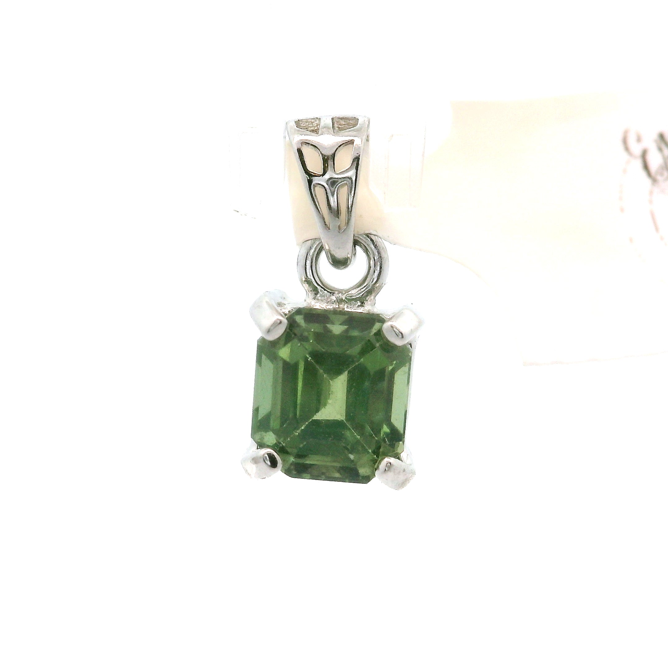 Green Apatite Faceted Pendants .925 Silver for Self-love and Forgiveness
