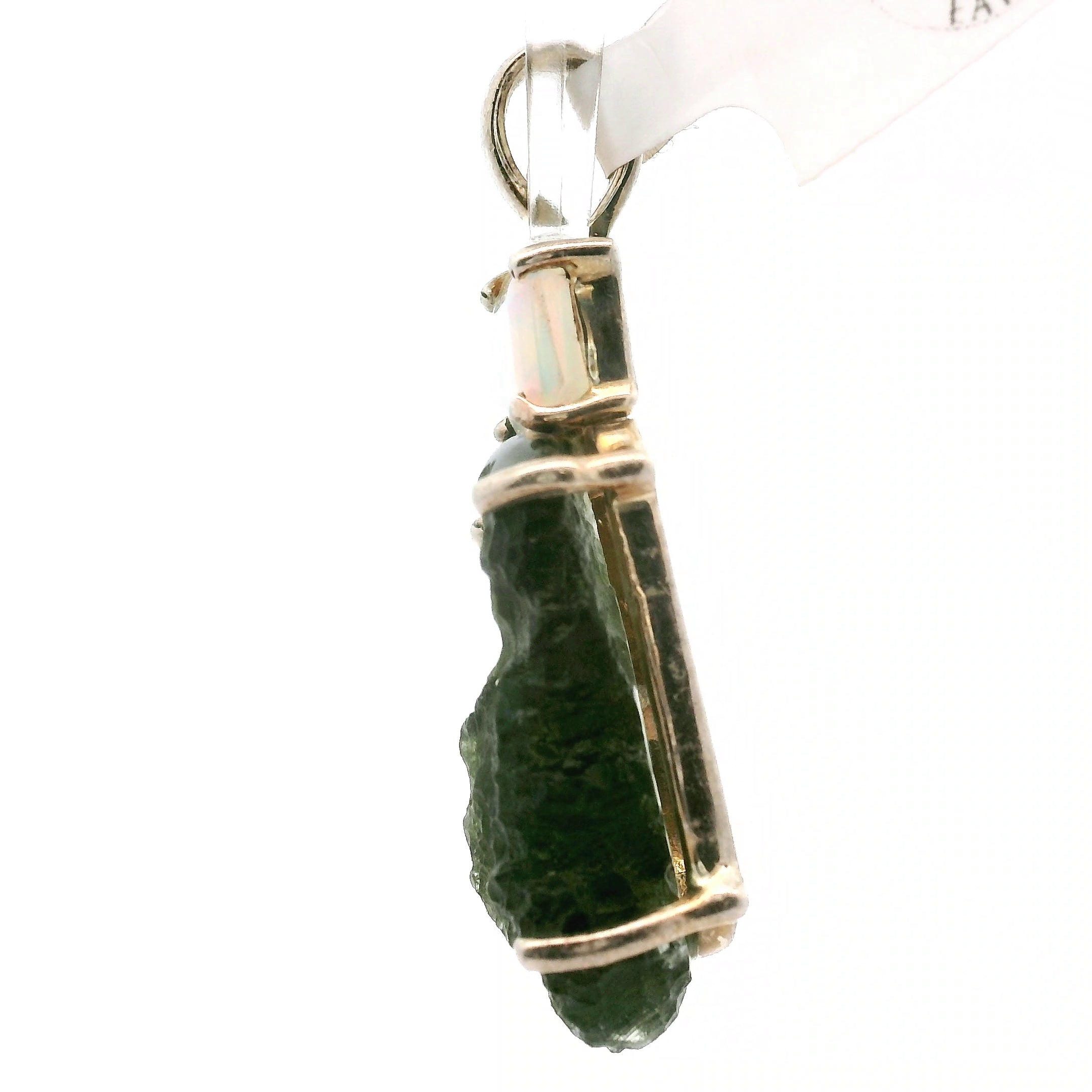 Moldavite Pendant .925 Silver for Manifesting Miracles