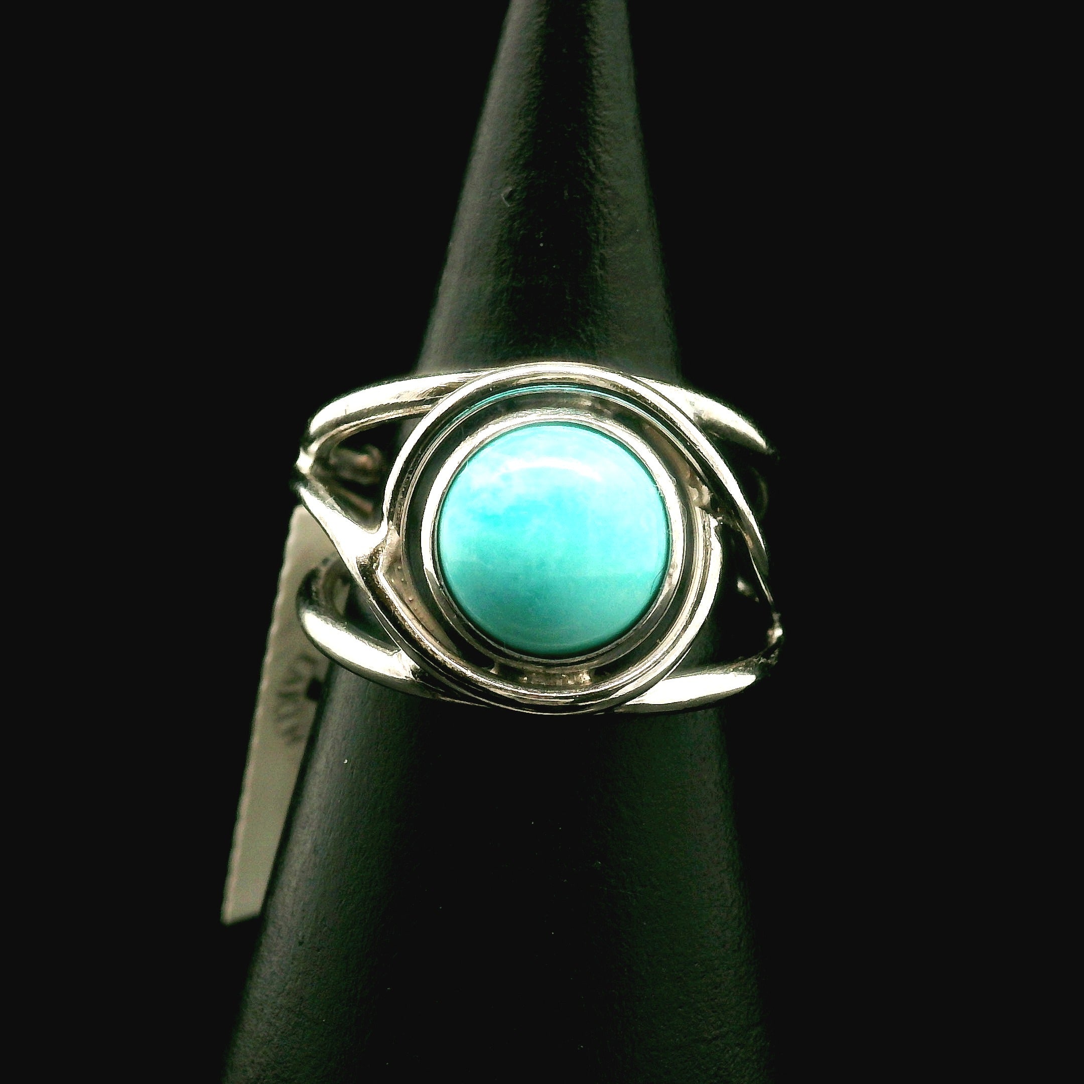 Turquoise Midi Cuff Ring for Good Luck, Prosperity and Protection