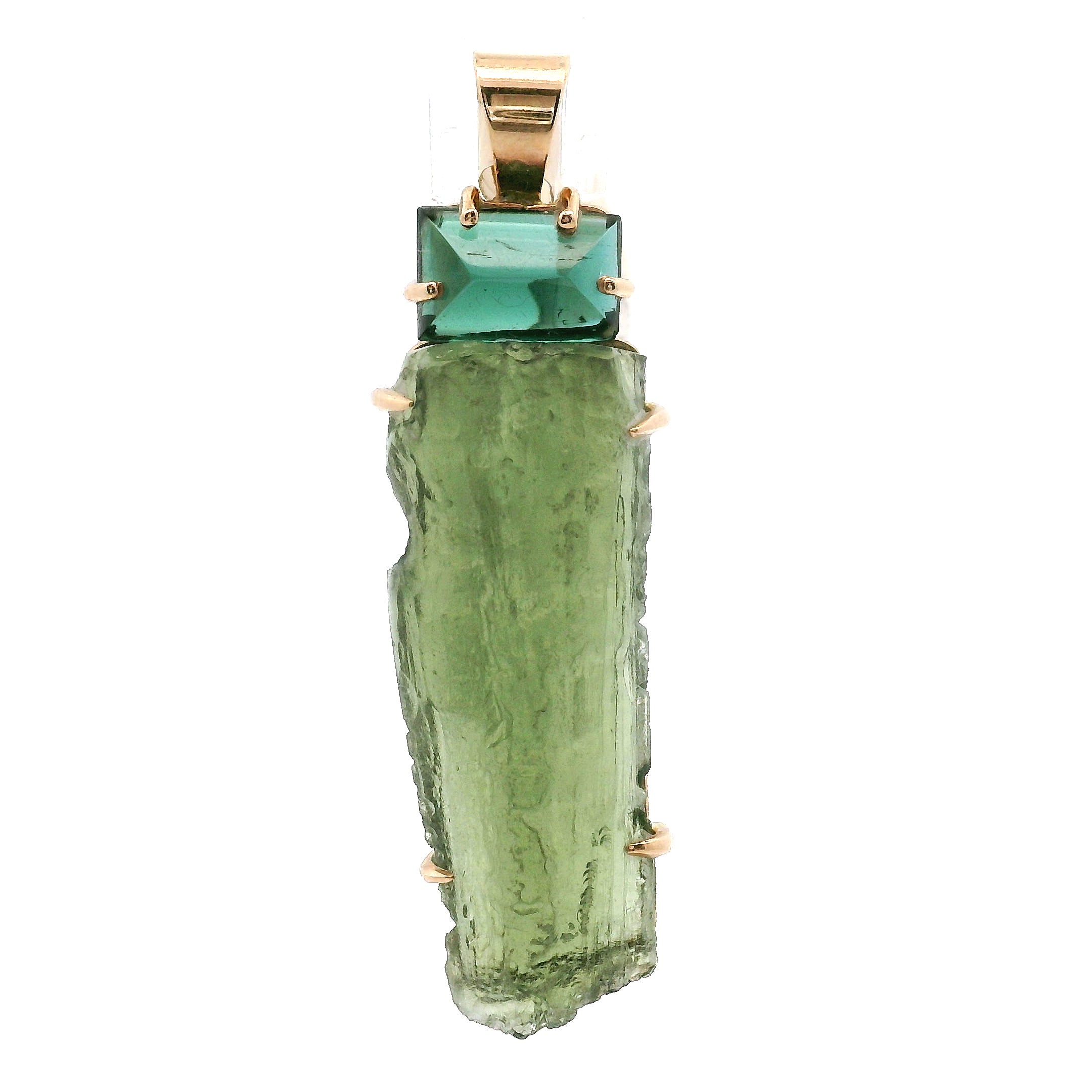 Moldavite Pendant .925 Silver for Manifesting Miracles