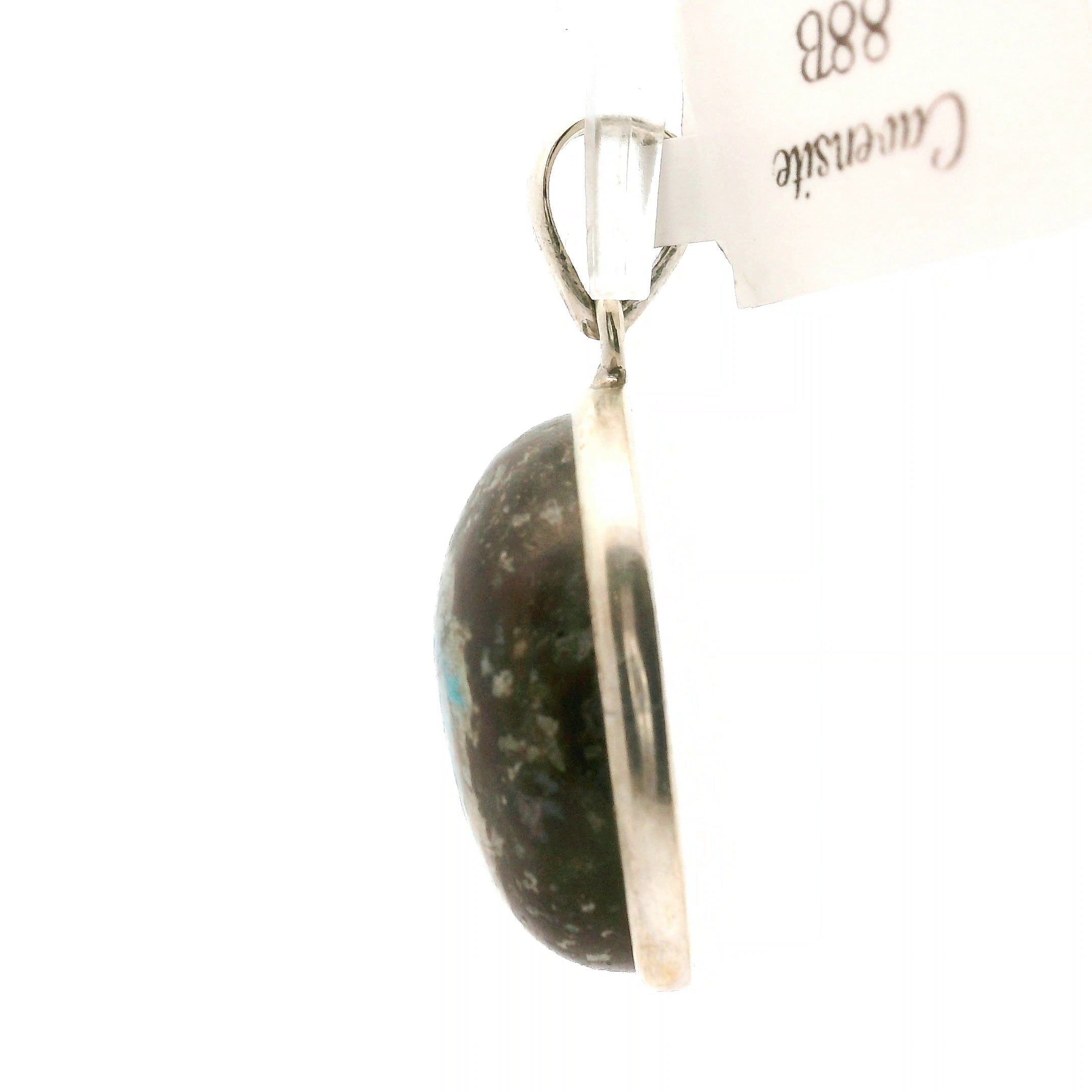 Cavansite Pendant .925 Silver for Expansion of Consciousness, Spiritual Enlightenment and Truth