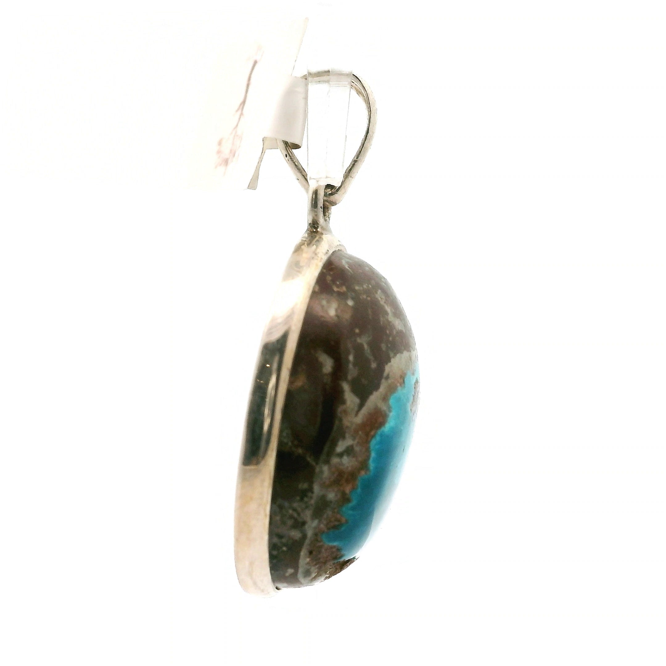 Cavansite Pendant .925 Silver for Expansion of Consciousness, Spiritual Enlightenment and Truth
