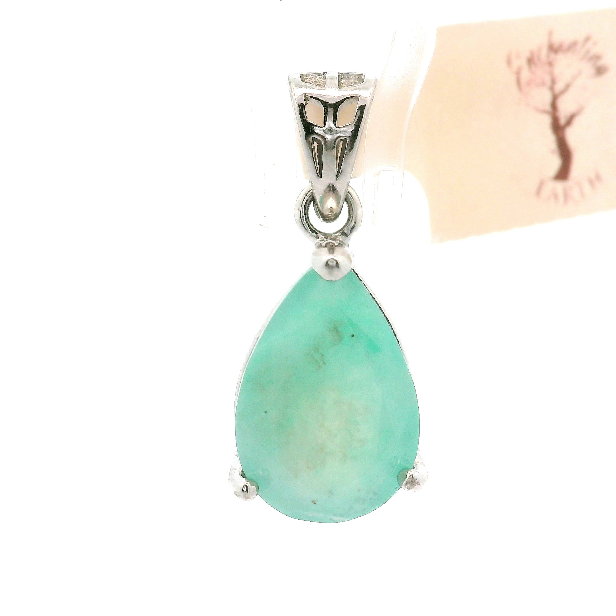 Aquaprase Pendant .925 Silver for Soul Growth and Deep Restoring
