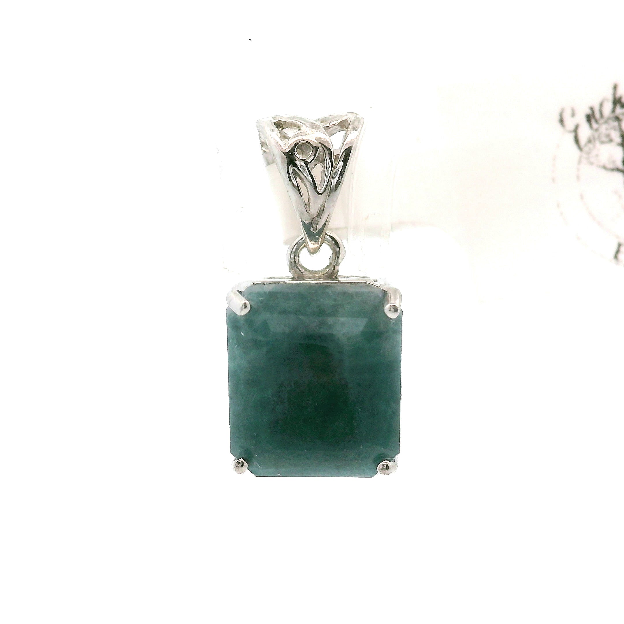 Madagascar Sapphirine Pendant .925 Silver For Knowledge and Self-Cultivation