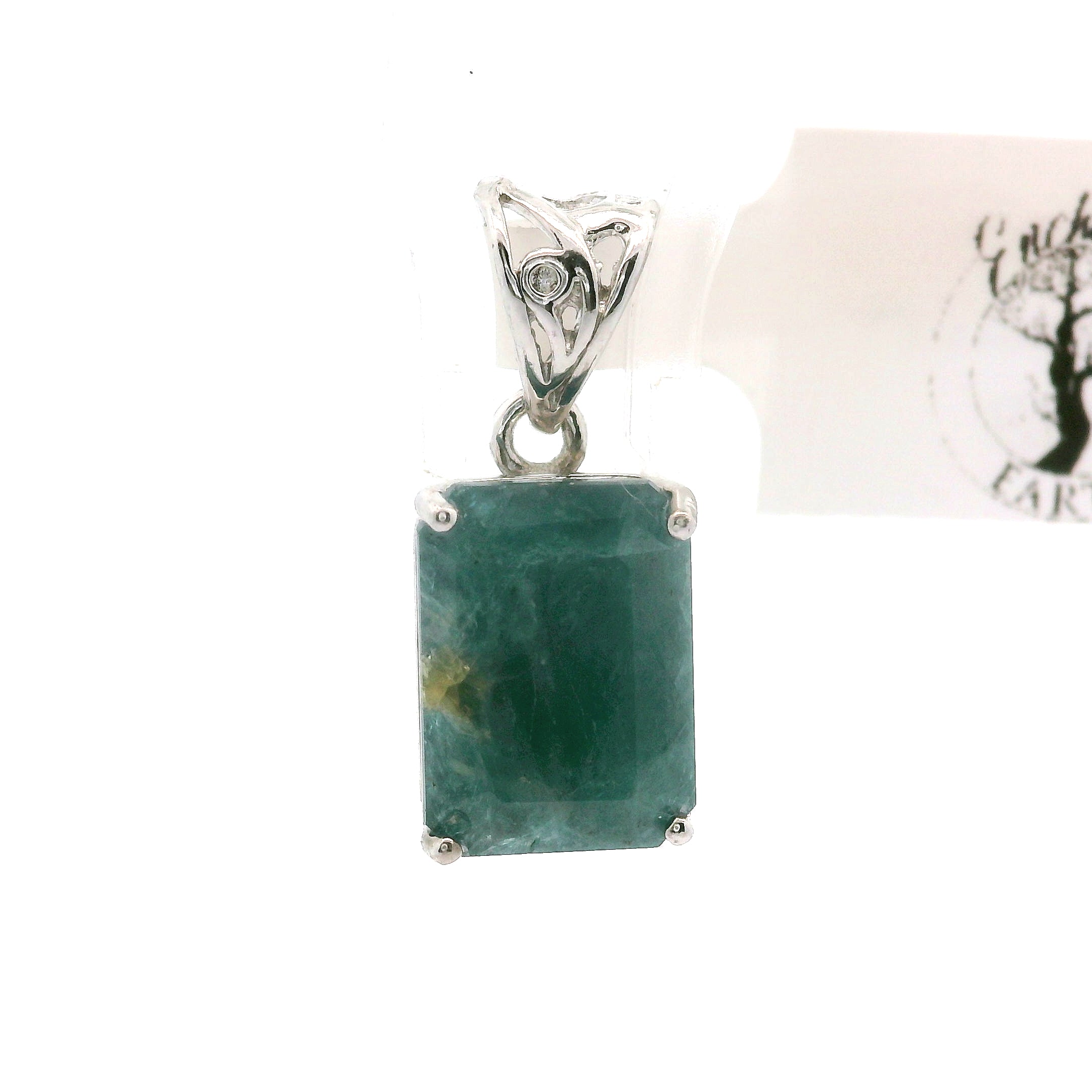 Madagascar Sapphirine Pendant .925 Silver For Knowledge and Self-Cultivation
