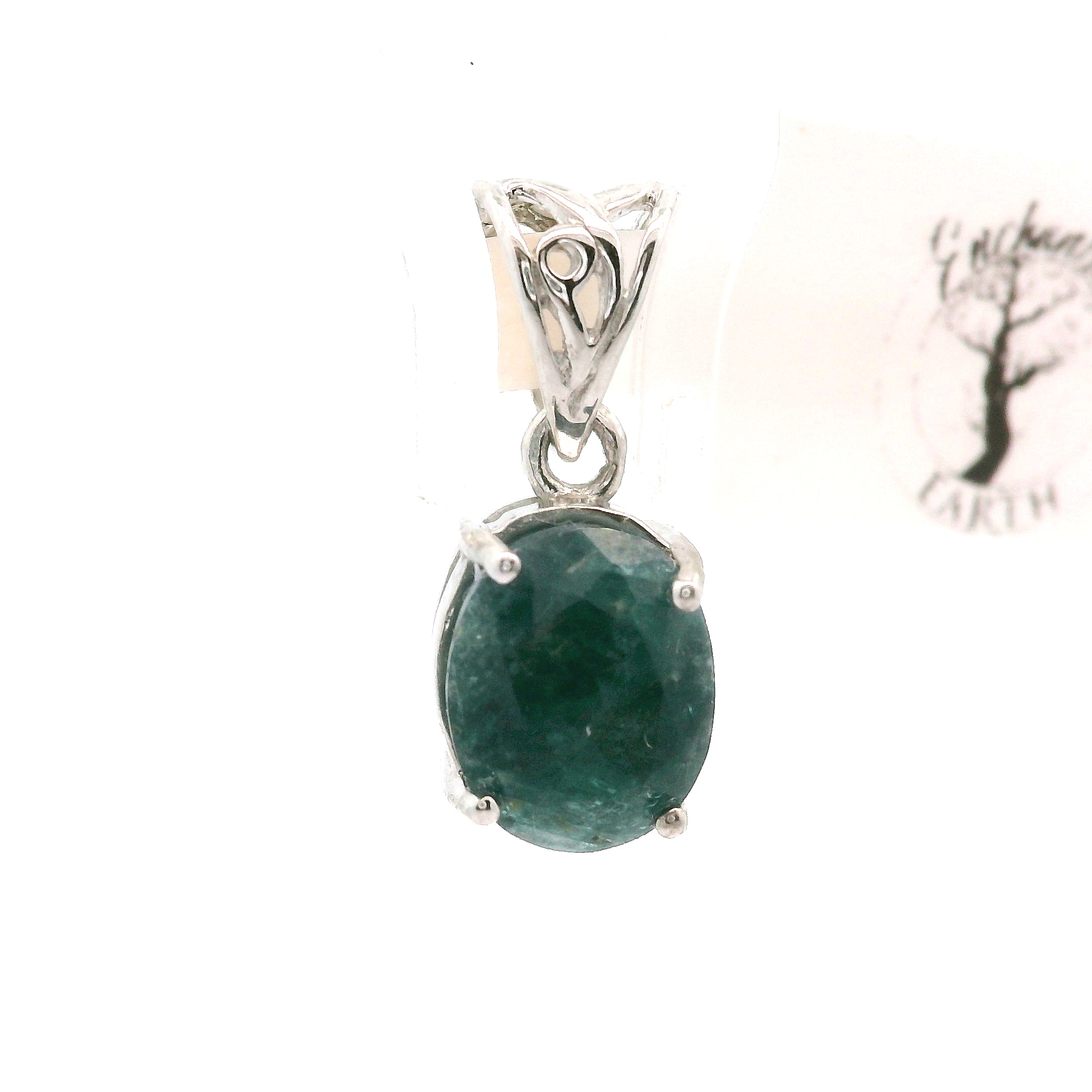 Madagascar Sapphirine Pendant .925 Silver For Knowledge and Self-Cultivation