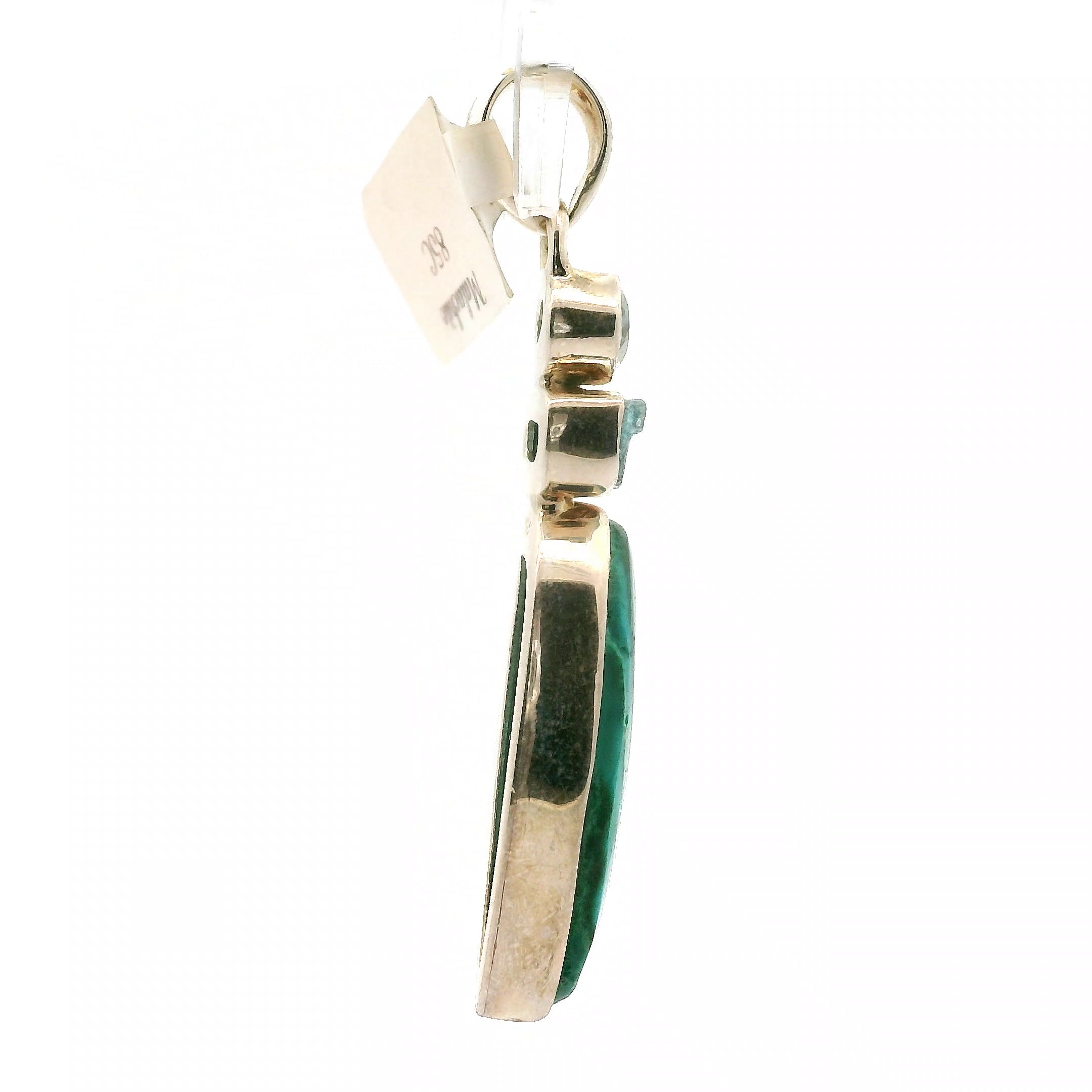 Malachite Multi-Stone Pendants .925 Silver for Abundance, Luck and Transformation