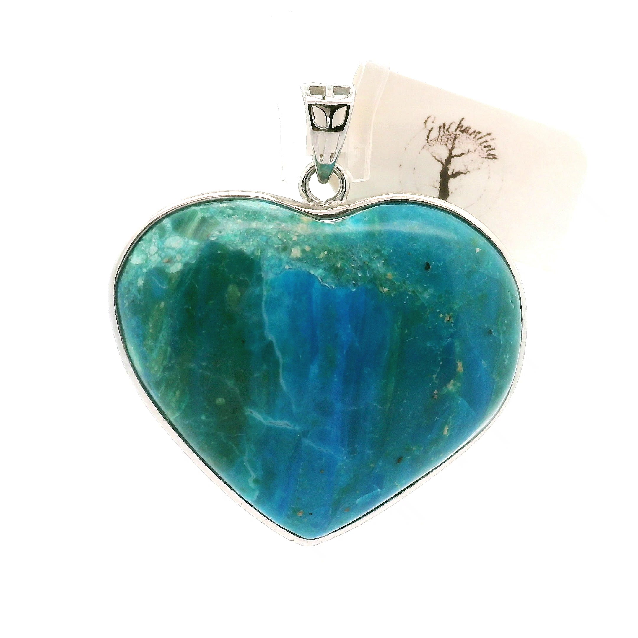 Blue Opal Pendant .925 Silver for Encouraging Surrender to the Divine Will