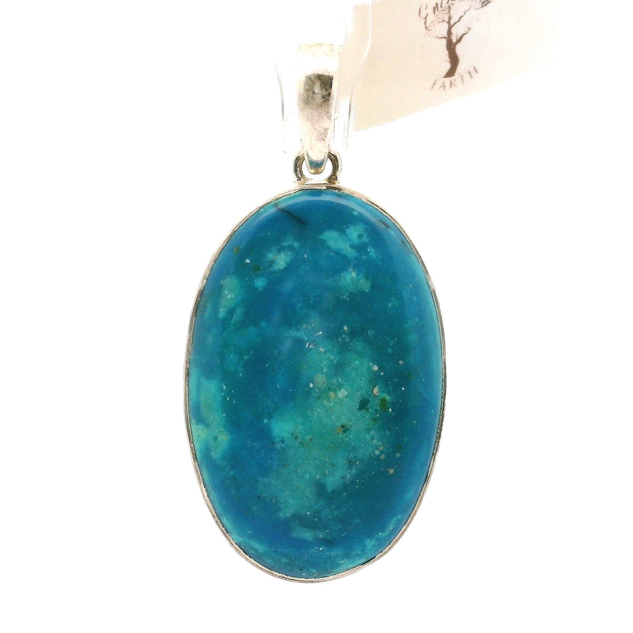 Opalina (Blue Opal) Pendant .925 Silver for Encouraging Surrender to the Divine Will