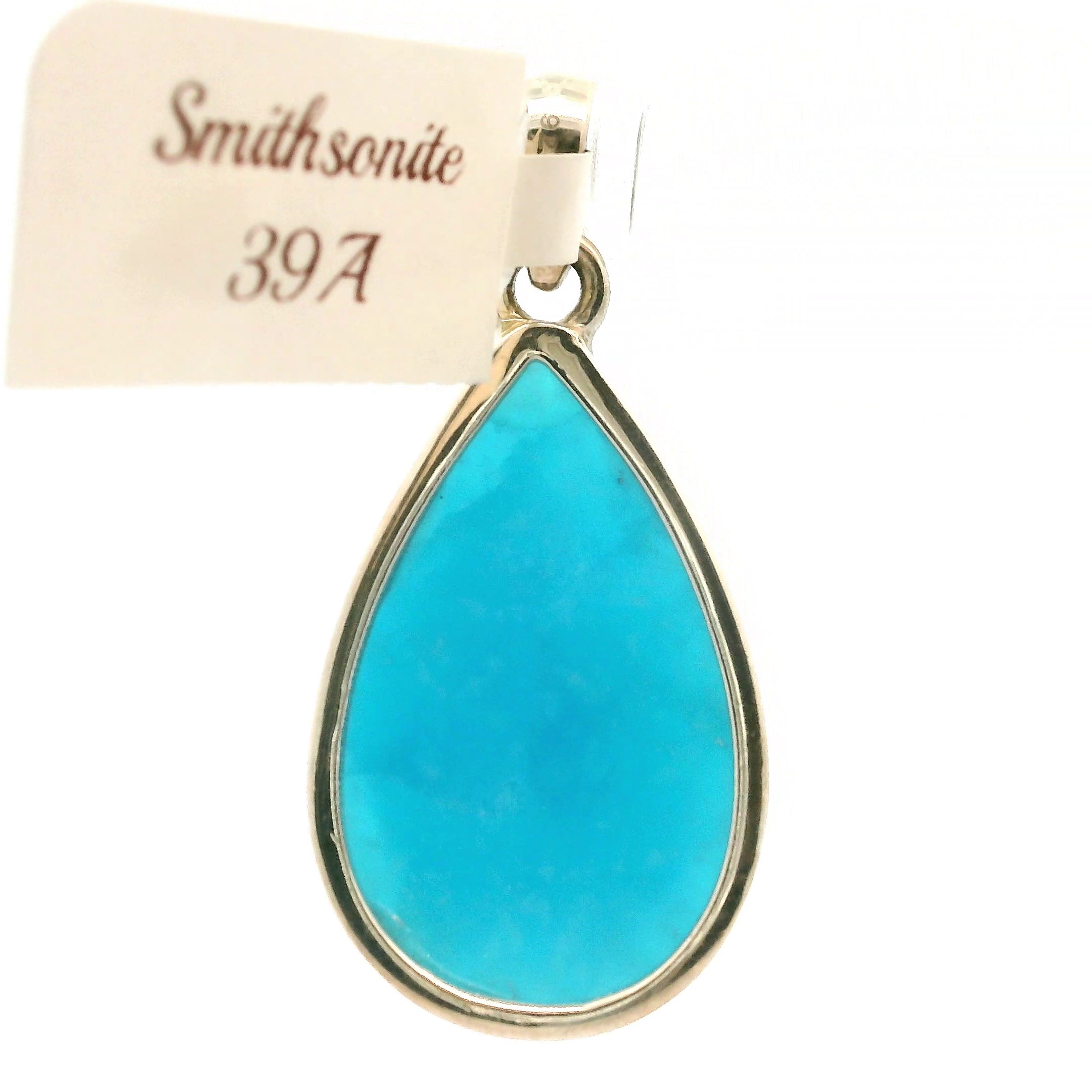 Smithsonite Pendant 925 Silver for Emotional Healing, Compassion and Renewal