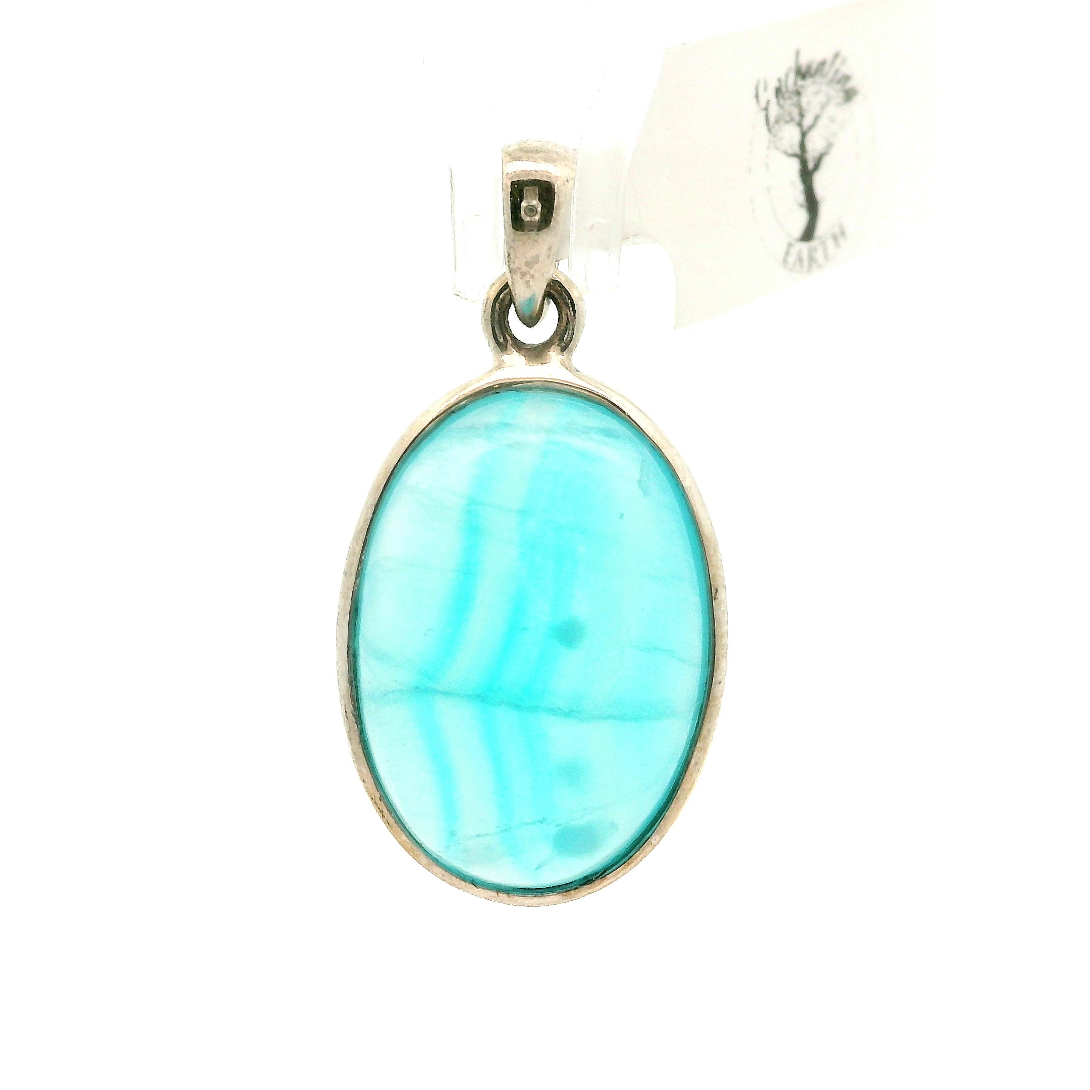 Smithsonite Pendant 925 Silver for Emotional Healing, Compassion and Renewal