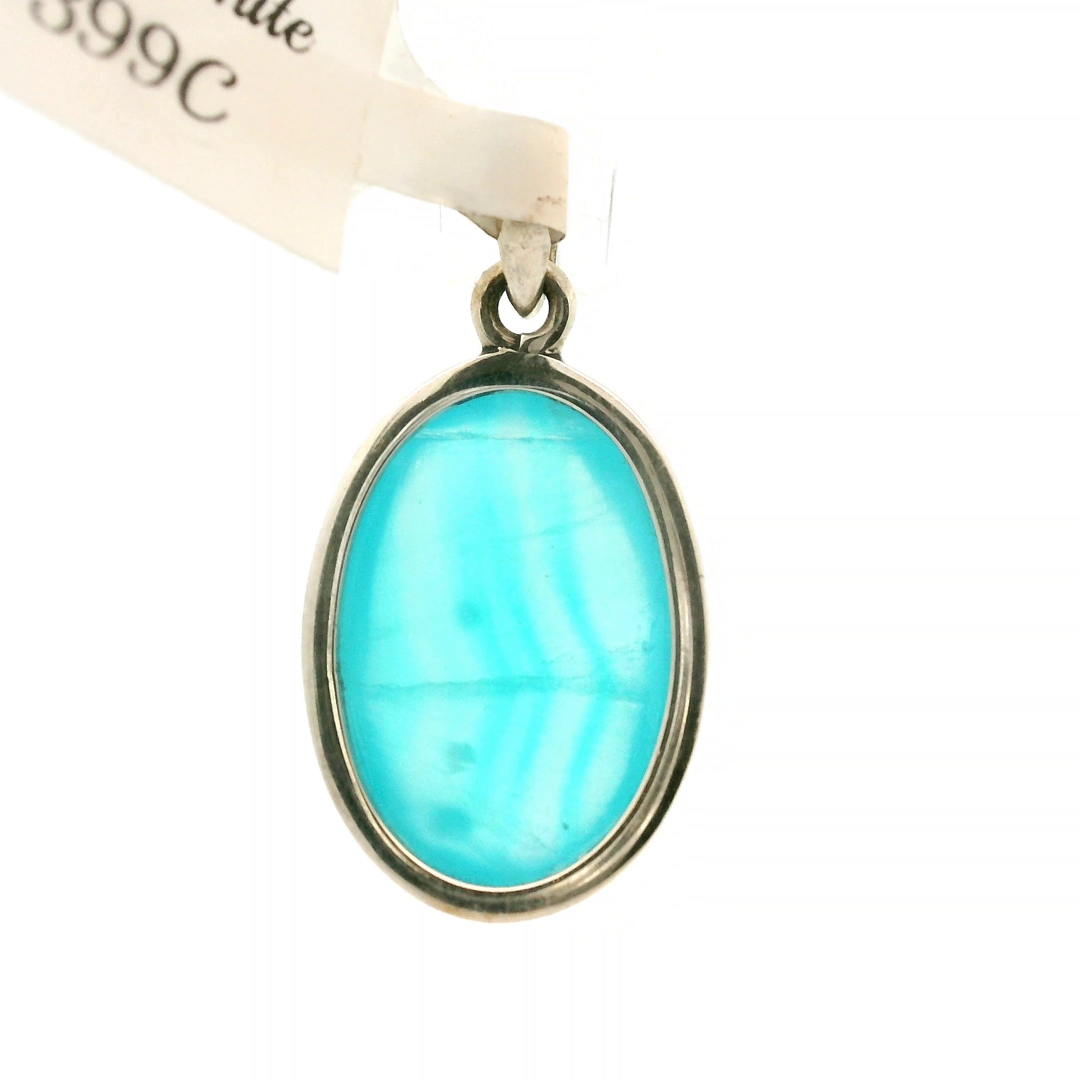 Smithsonite Pendant 925 Silver for Emotional Healing, Compassion and Renewal