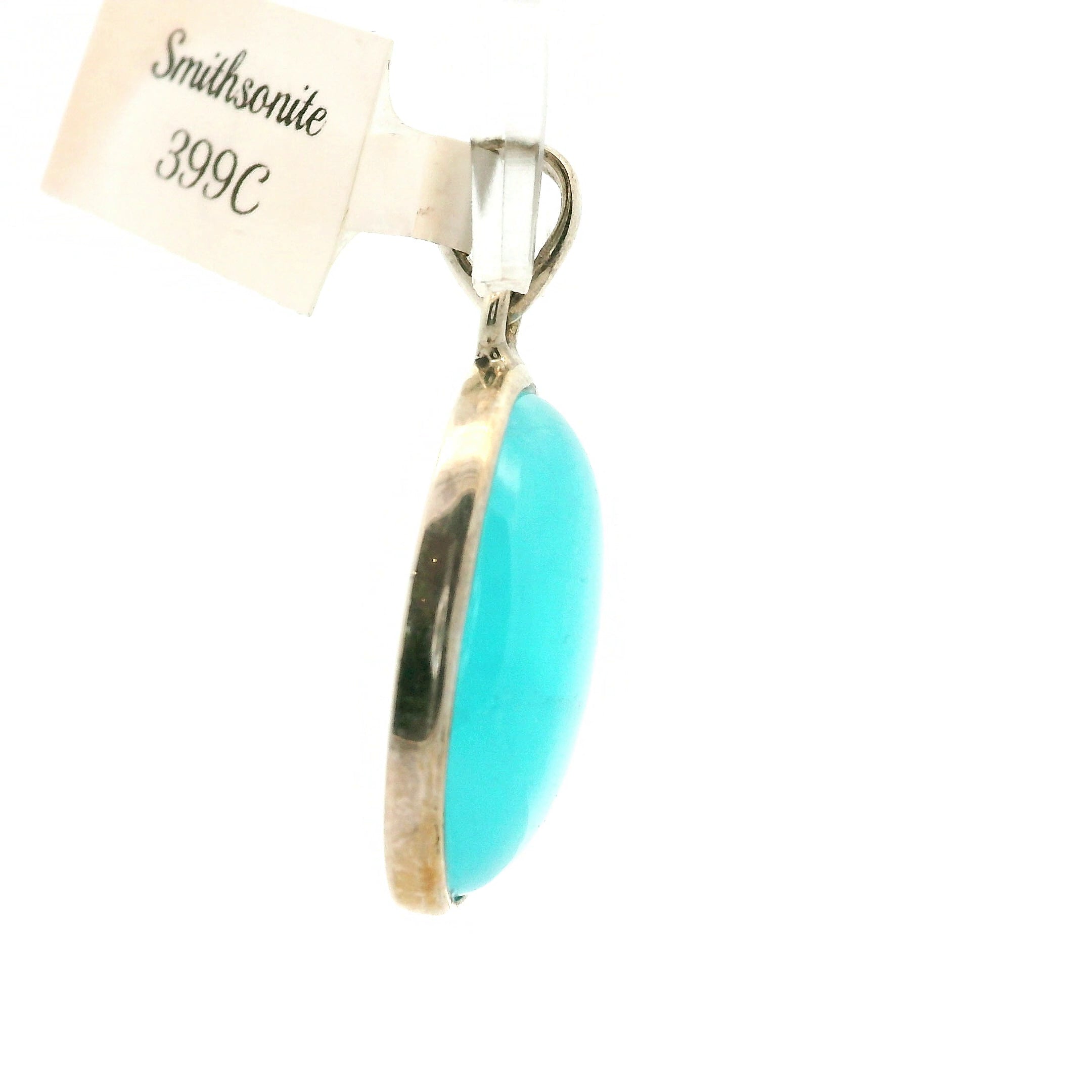 Smithsonite Pendant 925 Silver for Emotional Healing, Compassion and Renewal