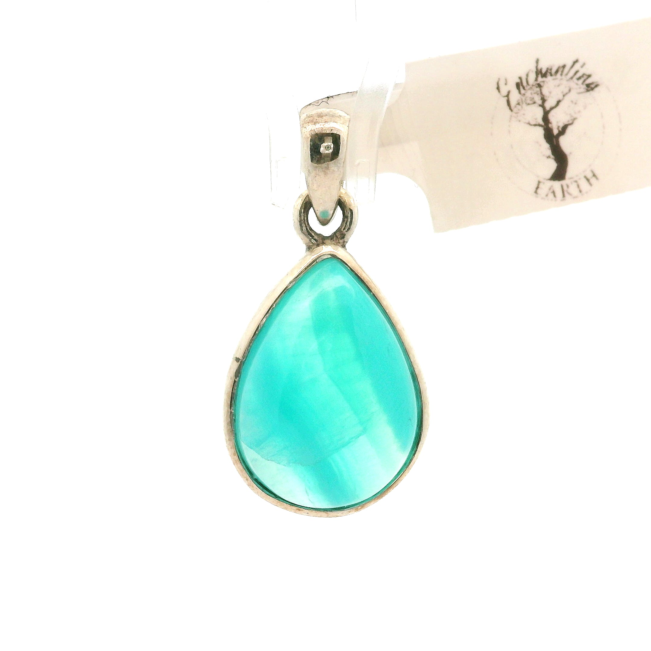 Smithsonite Pendant 925 Silver for Emotional Healing, Compassion and Renewal