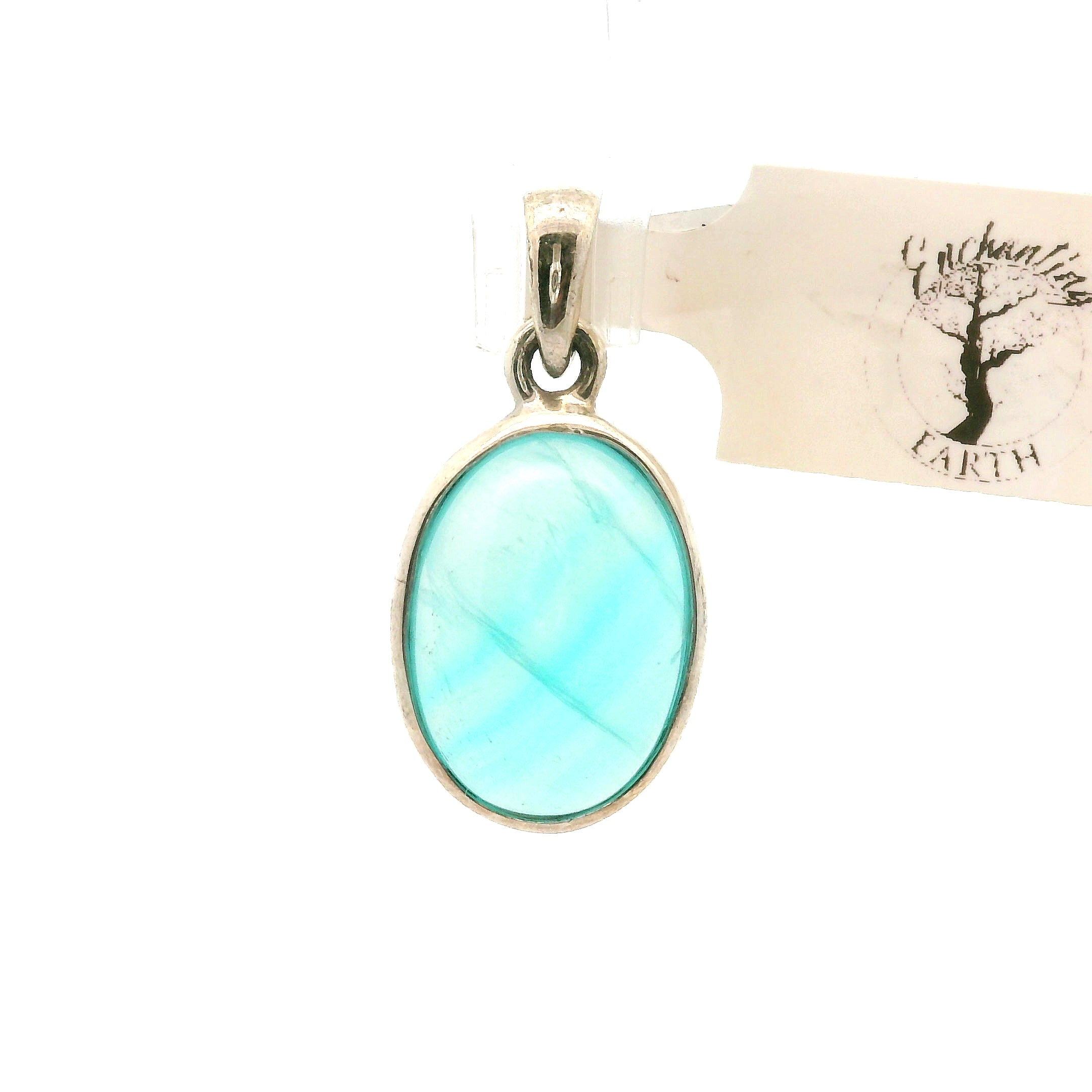 Smithsonite Pendant 925 Silver for Emotional Healing, Compassion and Renewal