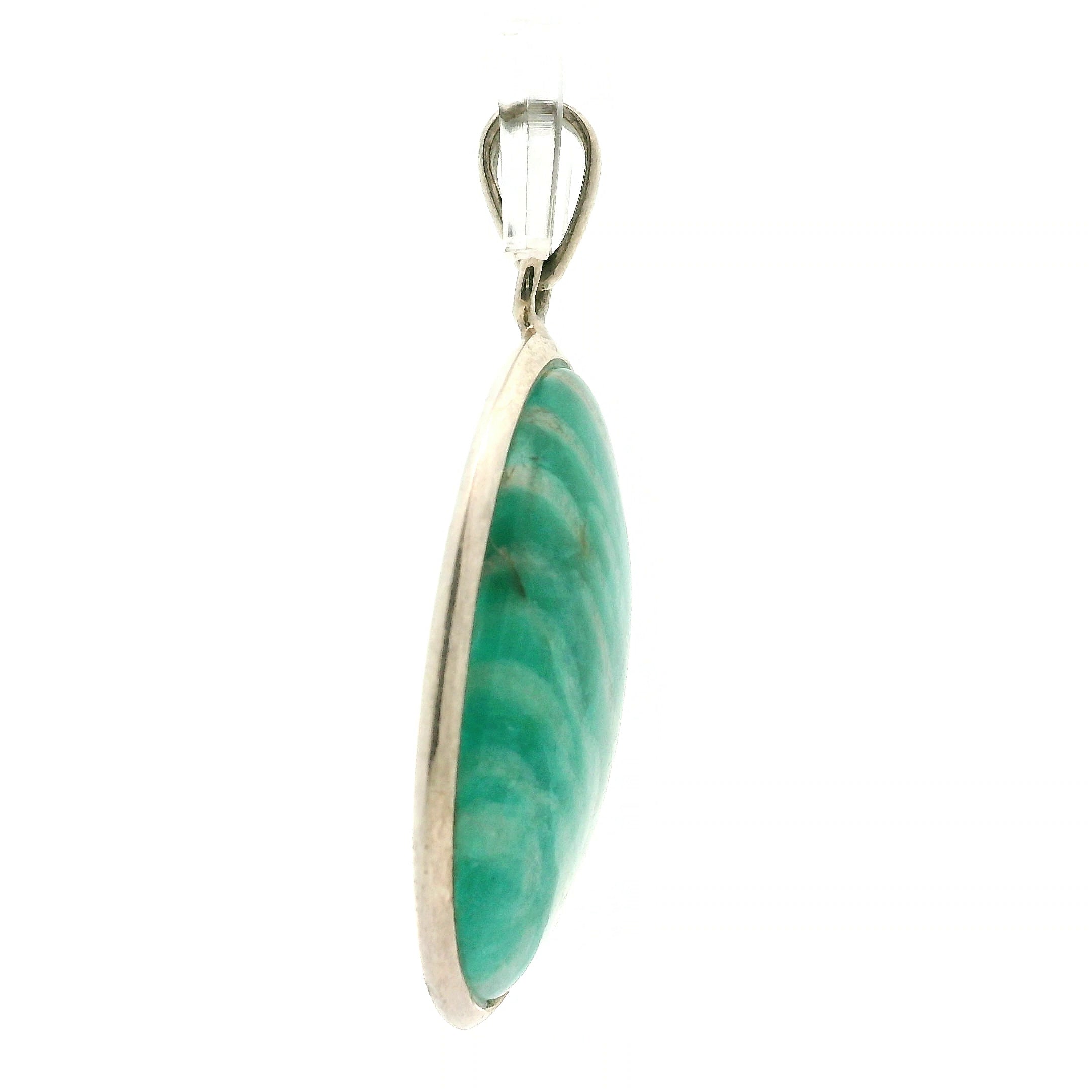 Amazonite Pendant .925 Silver for Communication, Harmony and Hope