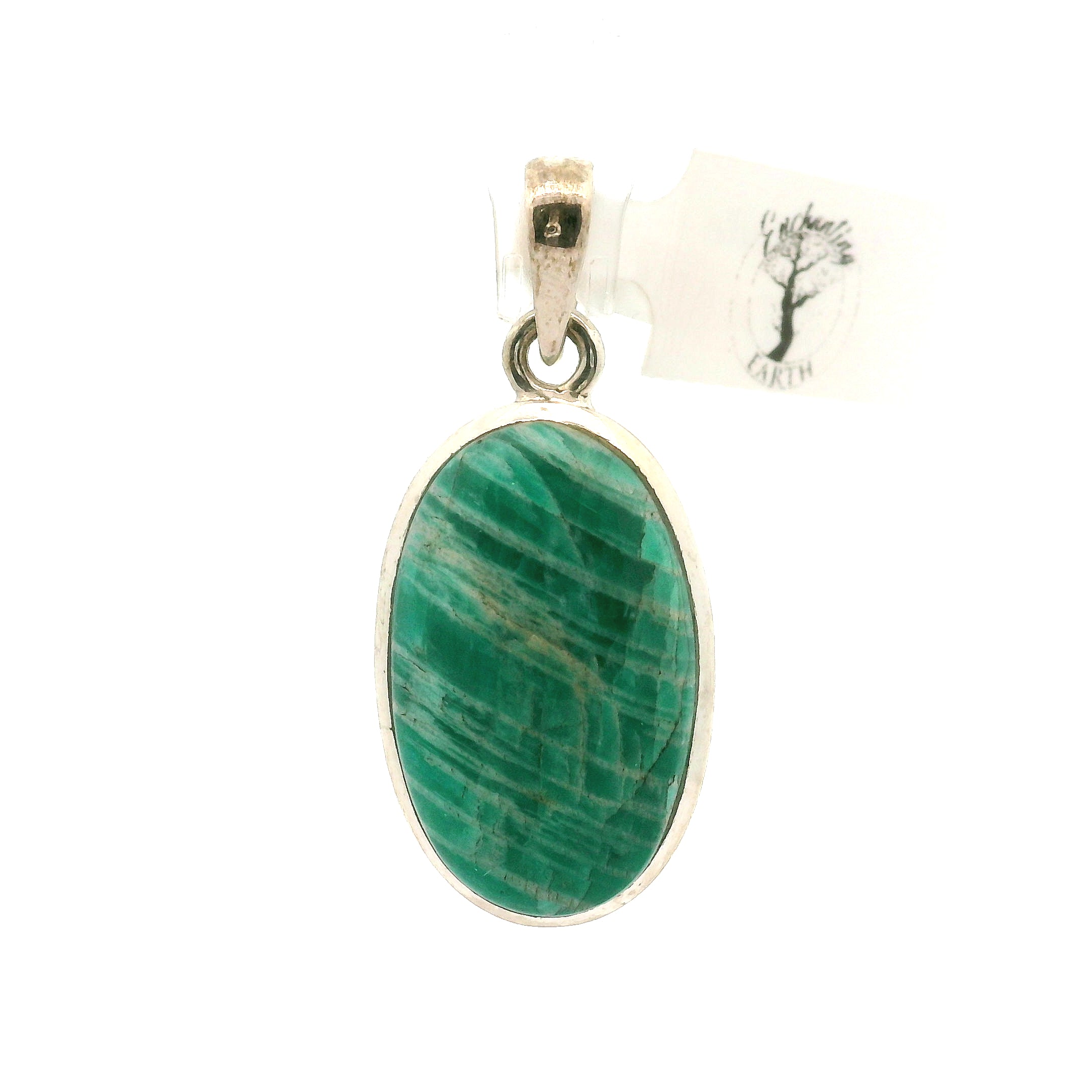 Amazonite Pendant .925 Silver for Communication, Harmony and Hope