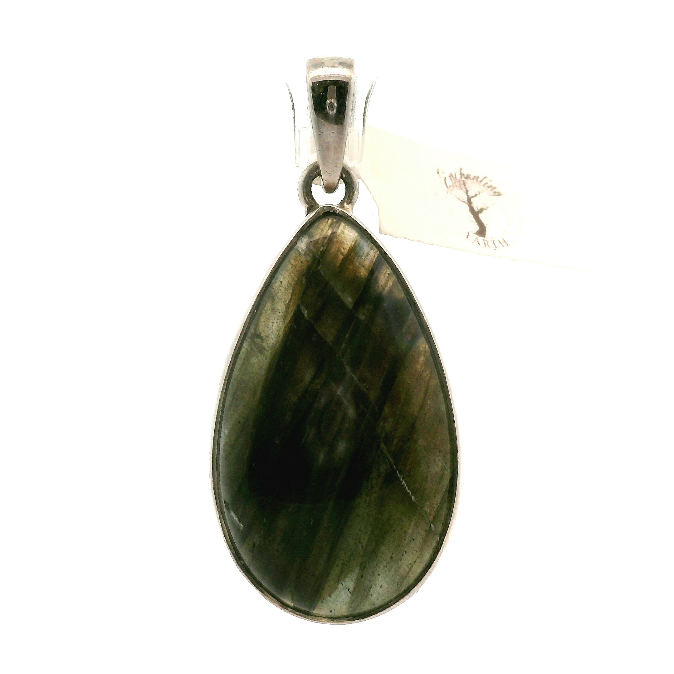 Spectrolite Pendant .925 Silver for Intuition, Magic and Transformation