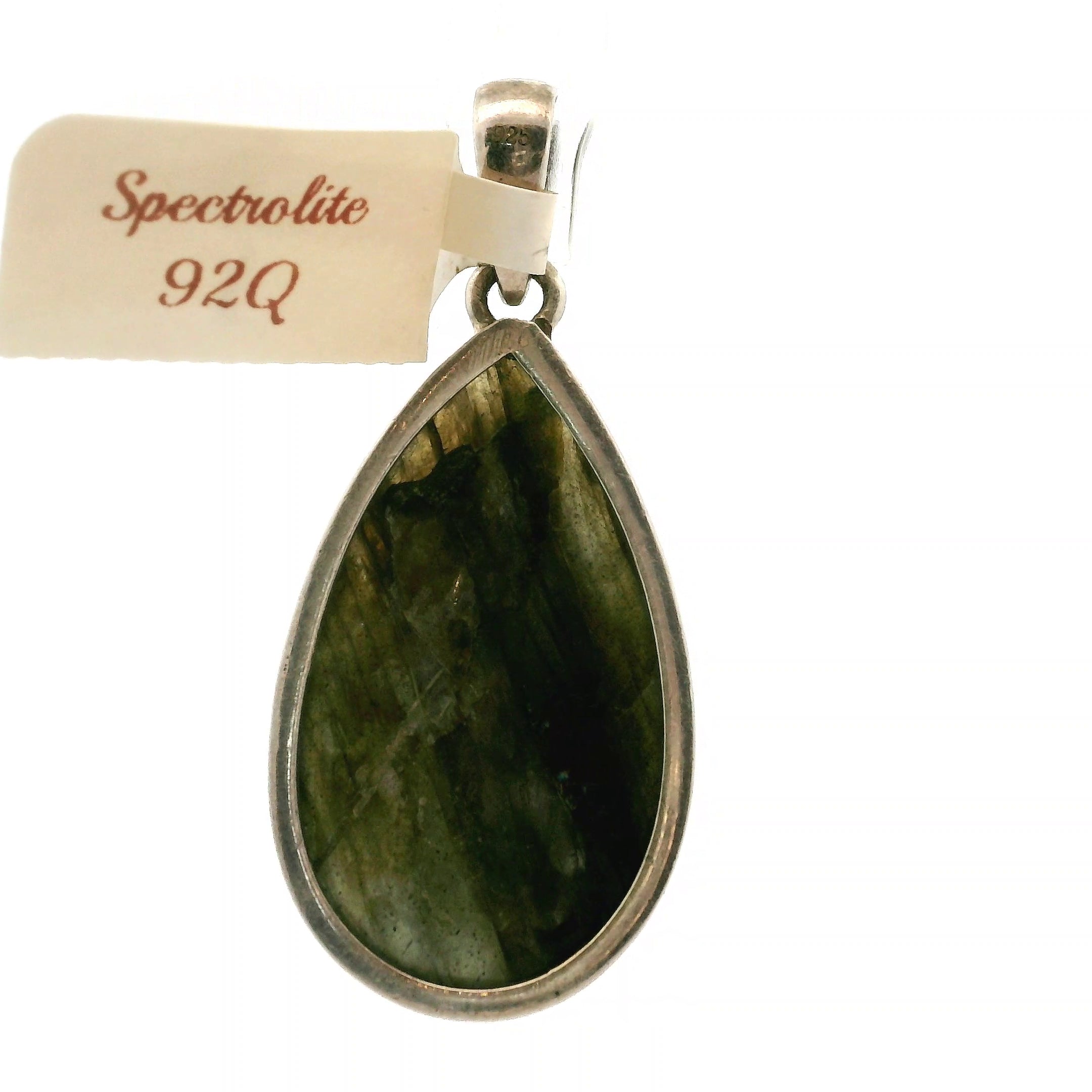 Spectrolite Pendant .925 Silver for Intuition, Magic and Transformation