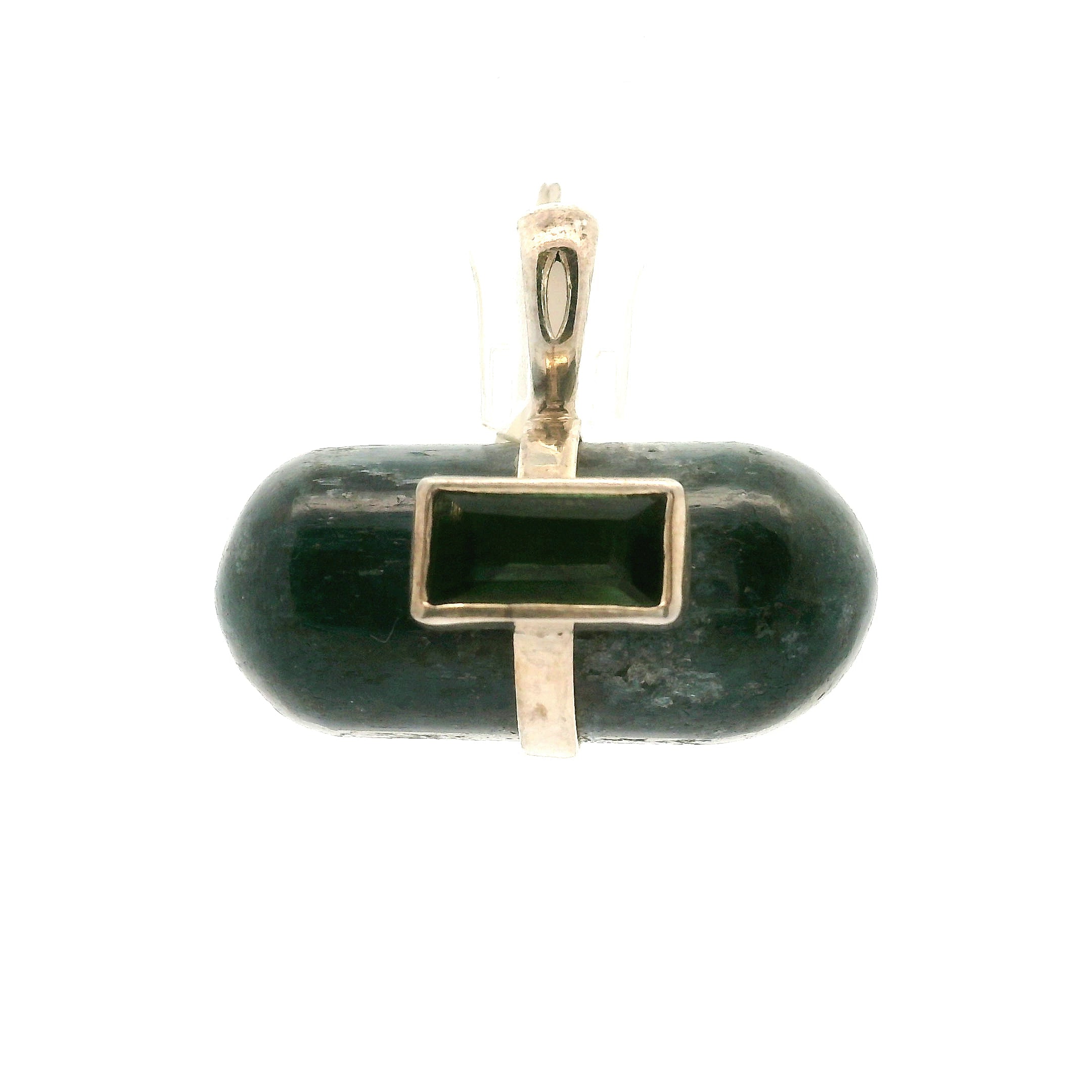 Sapphire with Tourmaline Pendants .925 Sterling Silver for Passion, Personal Power and Energy