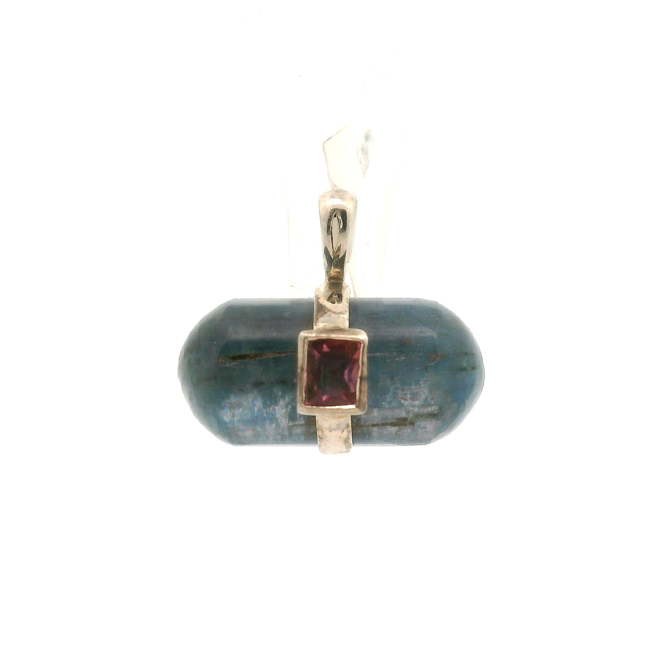 Sapphire with Tourmaline Pendants .925 Sterling Silver for Passion, Personal Power and Energy