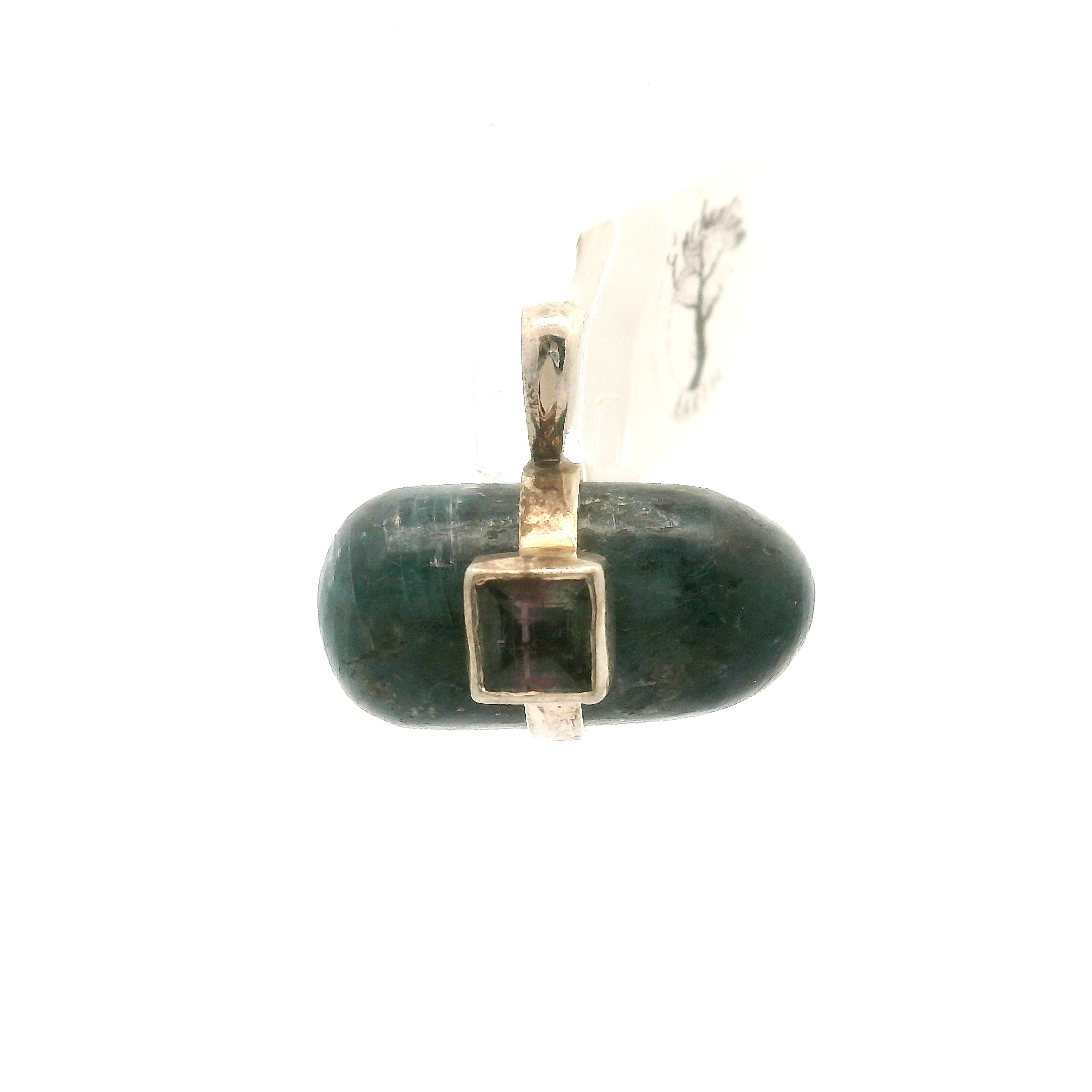 Sapphire with Tourmaline Pendants .925 Sterling Silver for Passion, Personal Power and Energy