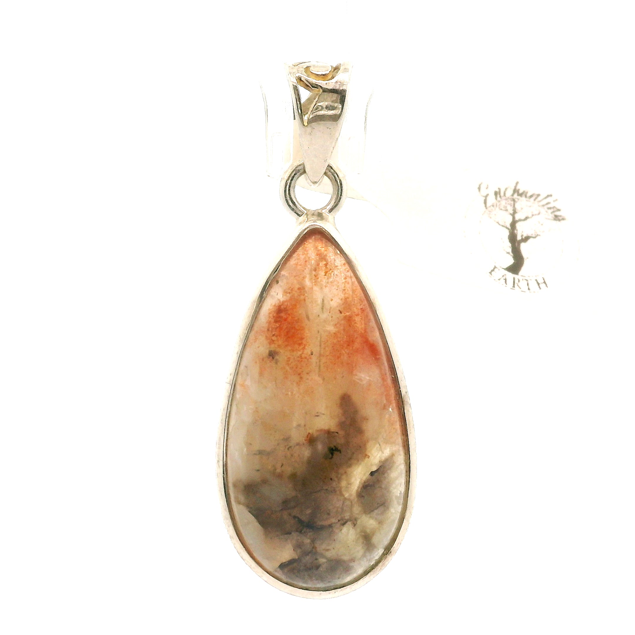 Iolite Sunstone Pendant .925 Silver for Confidence and Clear Vision