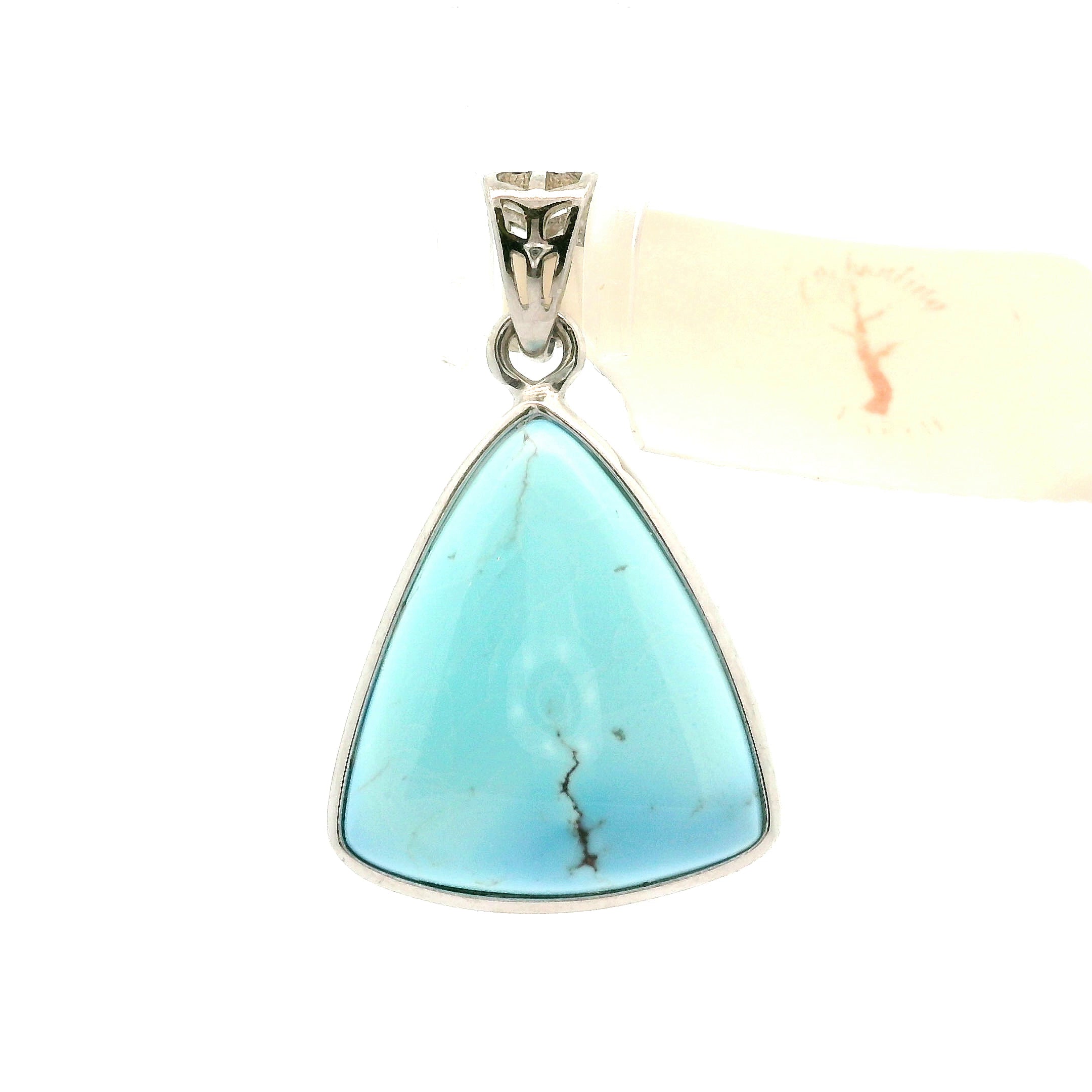 Golden Hill Turquoise Pendant for Good Luck, Prosperity and Protection