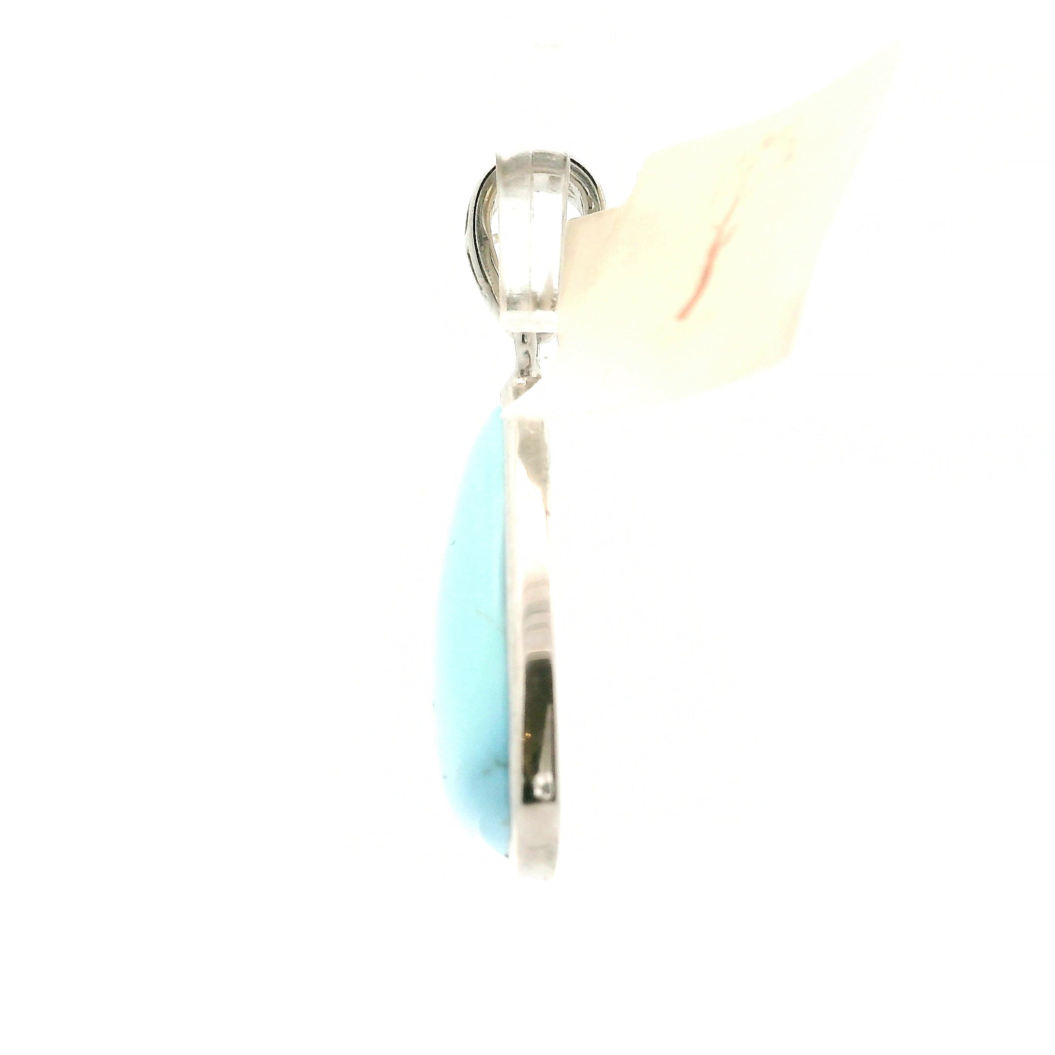 Golden Hill Turquoise Pendant for Good Luck, Prosperity and Protection