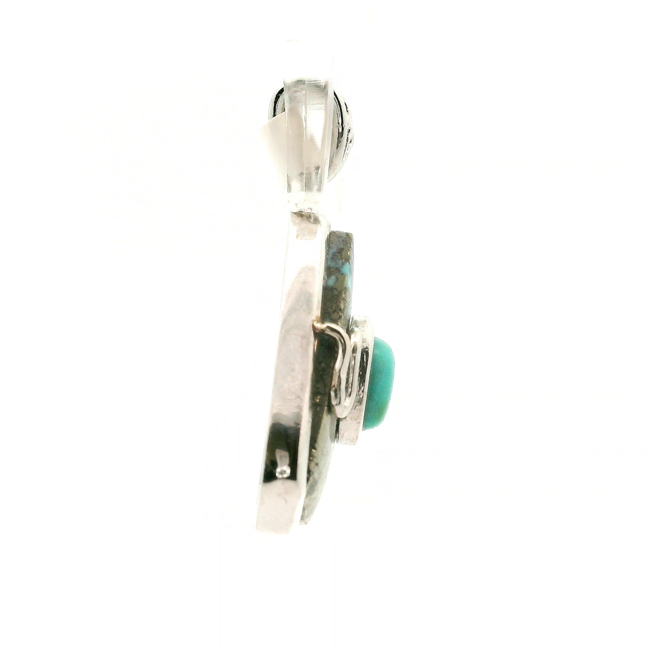 Turquoise Persian Tibetan Pendant for Good Luck, Prosperity and Protection