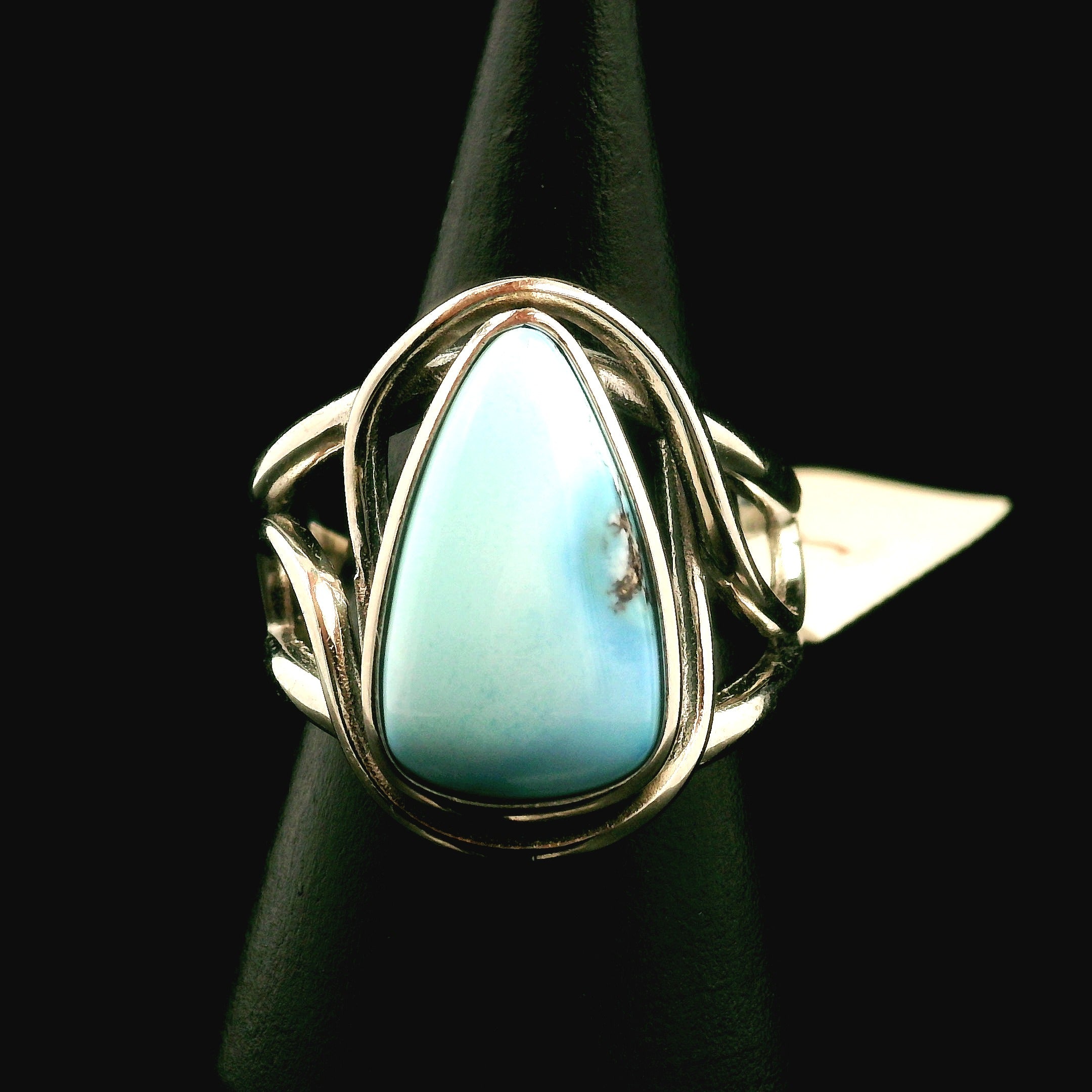 Golden Hill Turquoise Cuff Ring for Good Luck, Prosperity and Protection