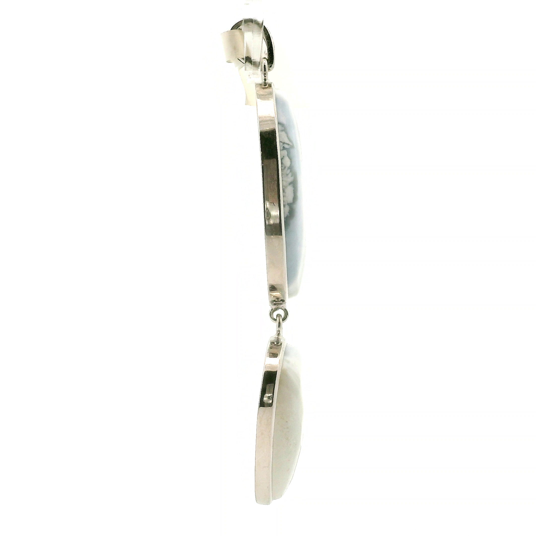 Owyhee Opal Multi-Stone Pendant .925 Silver for Emotional Healing and Balance