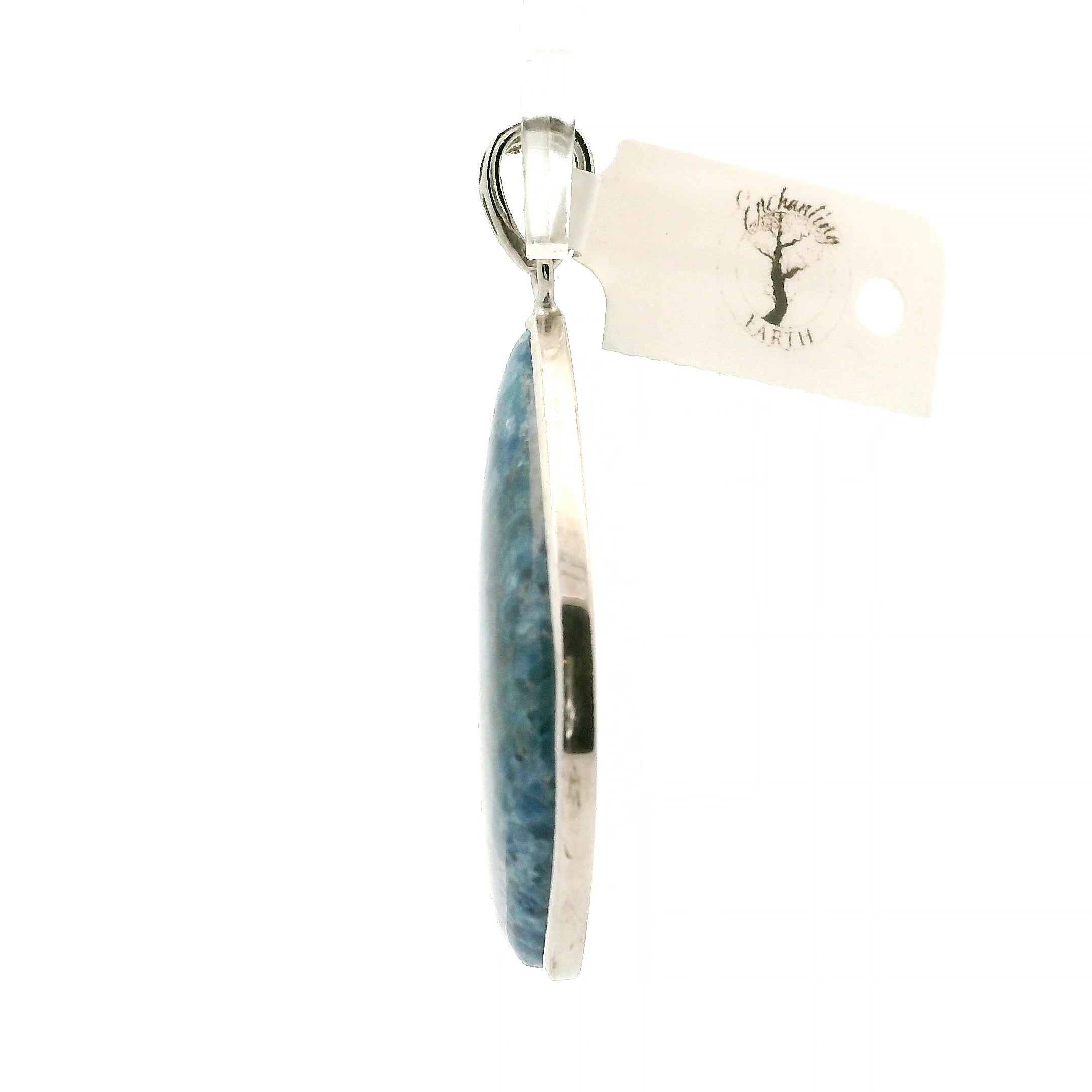 Blue Diopside (Violane) Pendant .925 Silver (High Quality) for Communicating with Angels