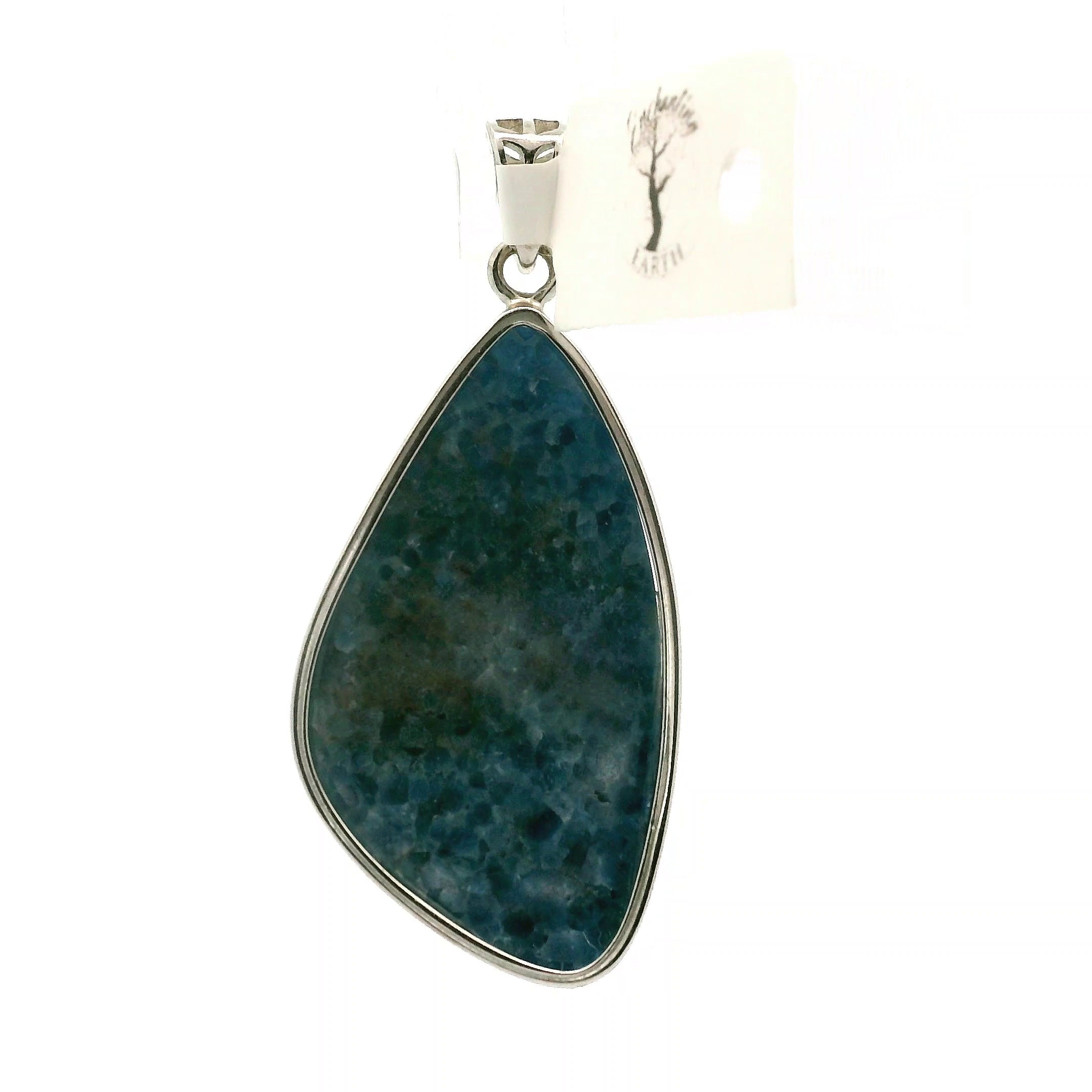 Blue Diopside (Violane) Pendant .925 Silver (High Quality) for Communicating with Angels