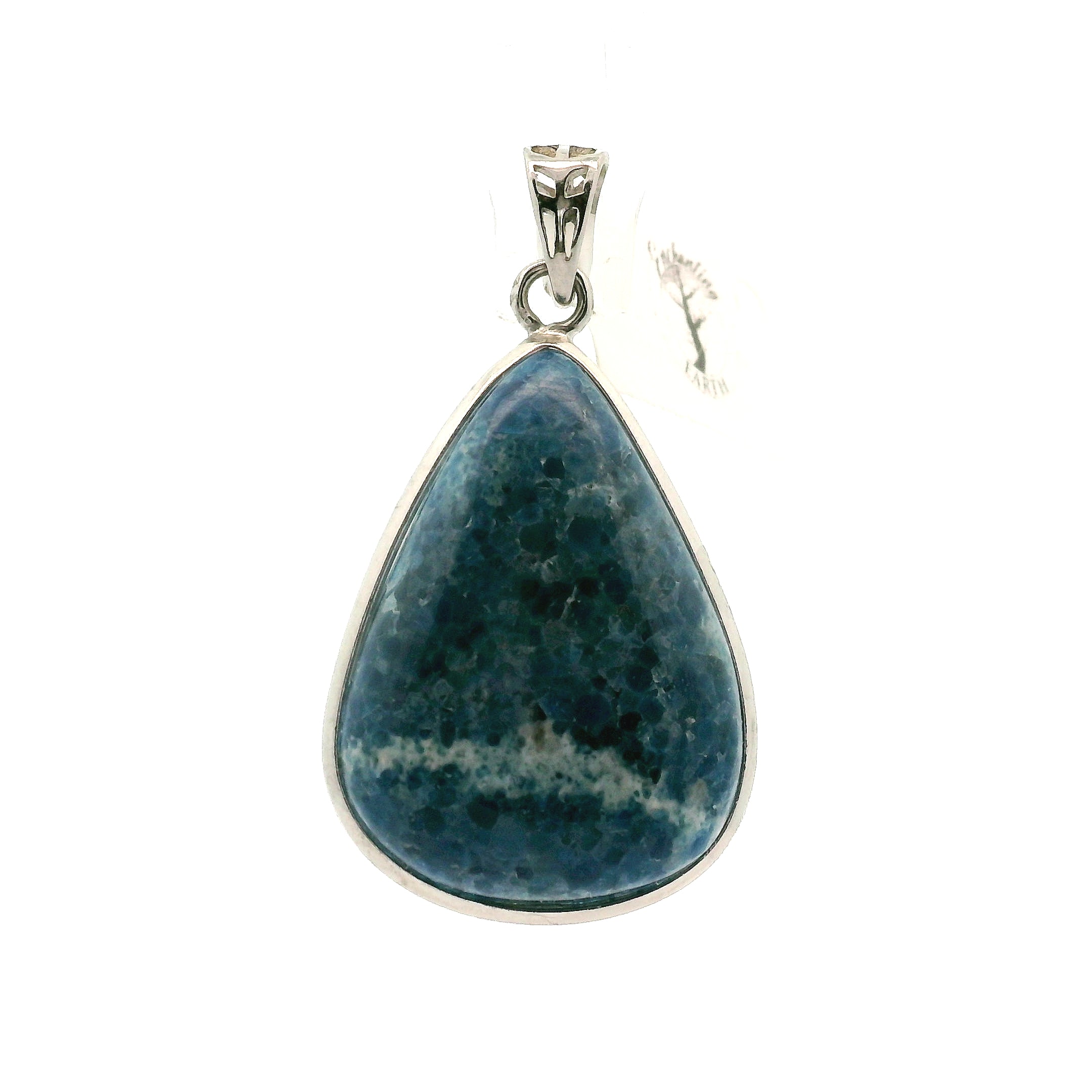 Blue Diopside (Violane) Pendant .925 Silver (High Quality) for Communicating with Angels