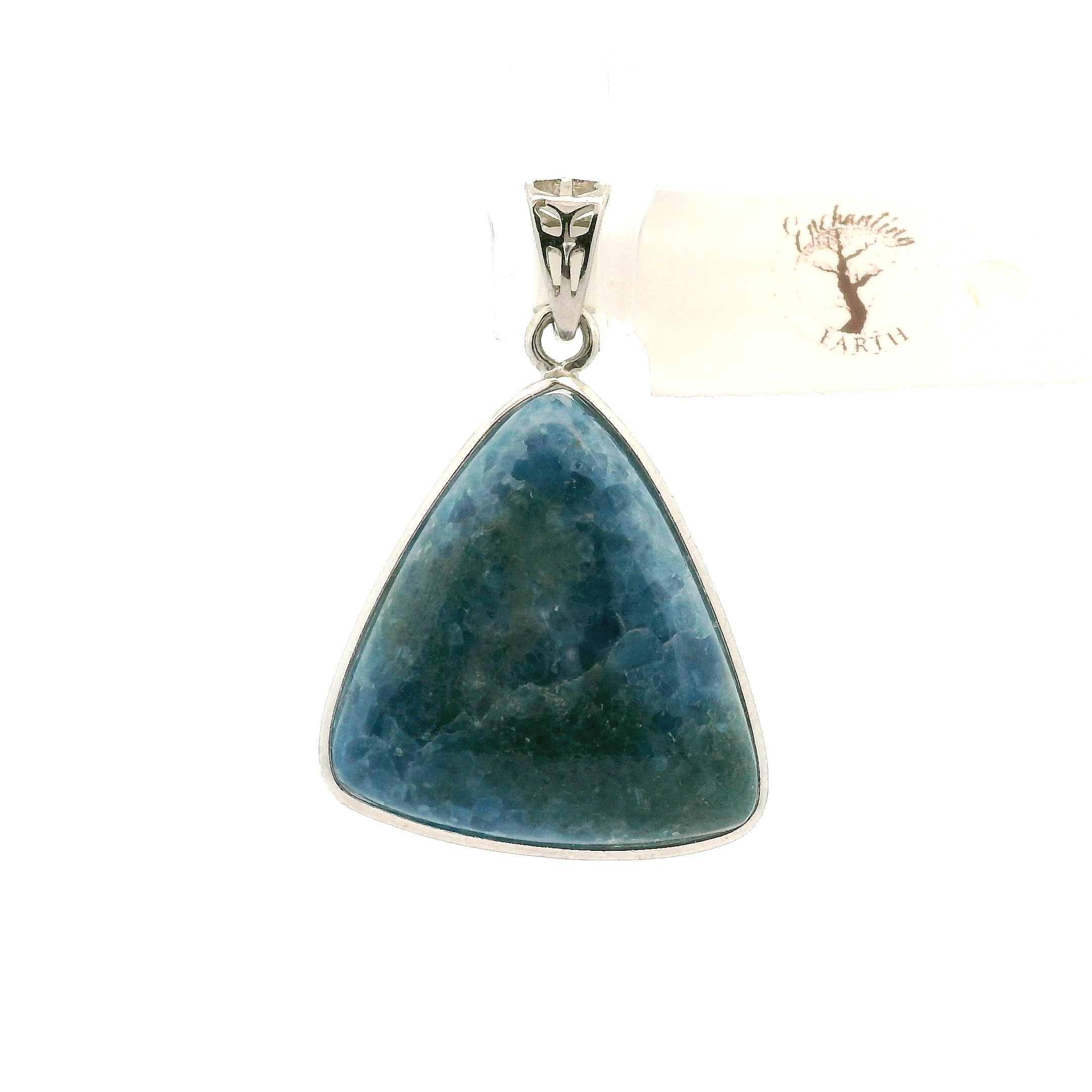 Blue Diopside (Violane) Pendant .925 Silver (High Quality) for Communicating with Angels