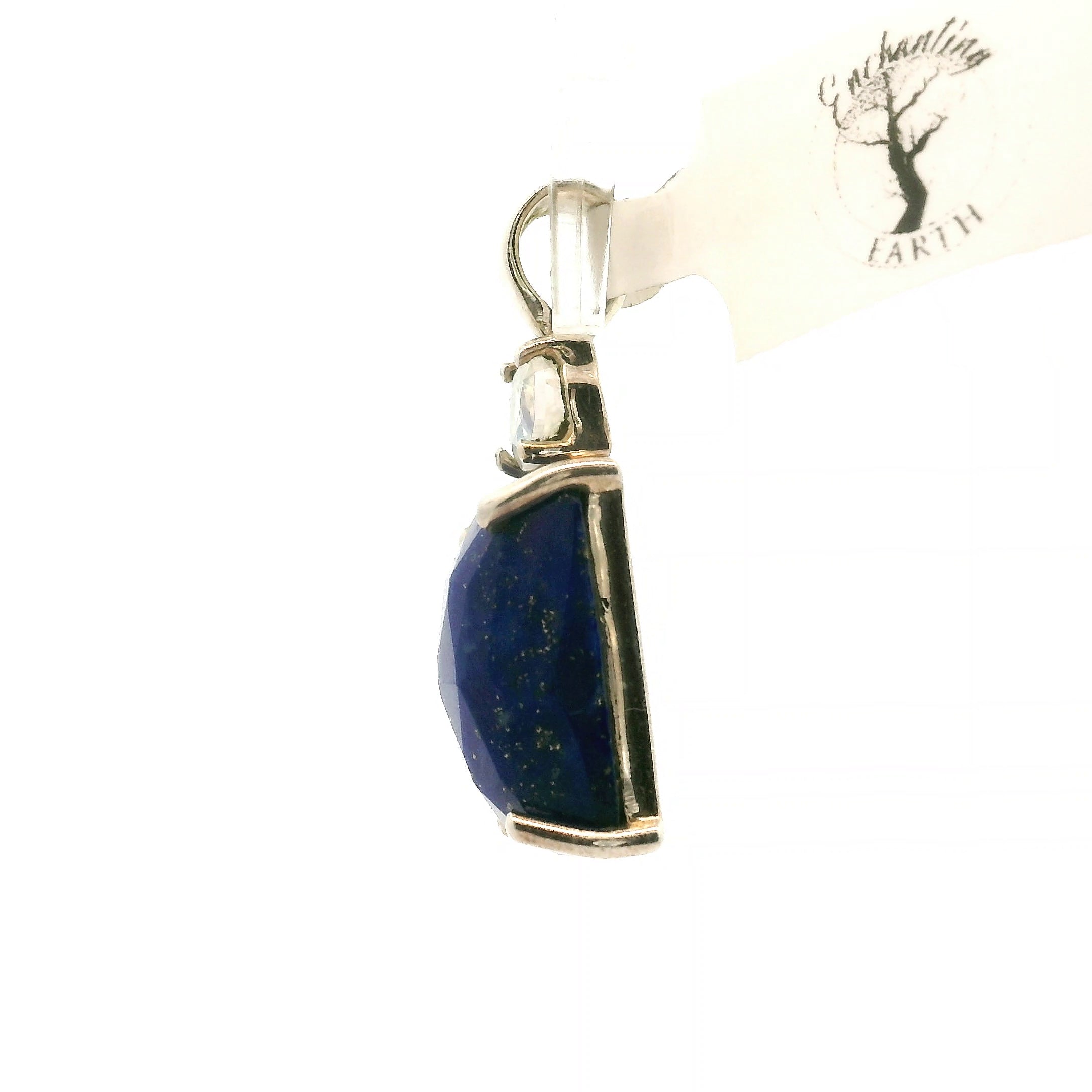 Lapis Lazuli Multi-Stone Pendant .925 Silver for Power & Confidence