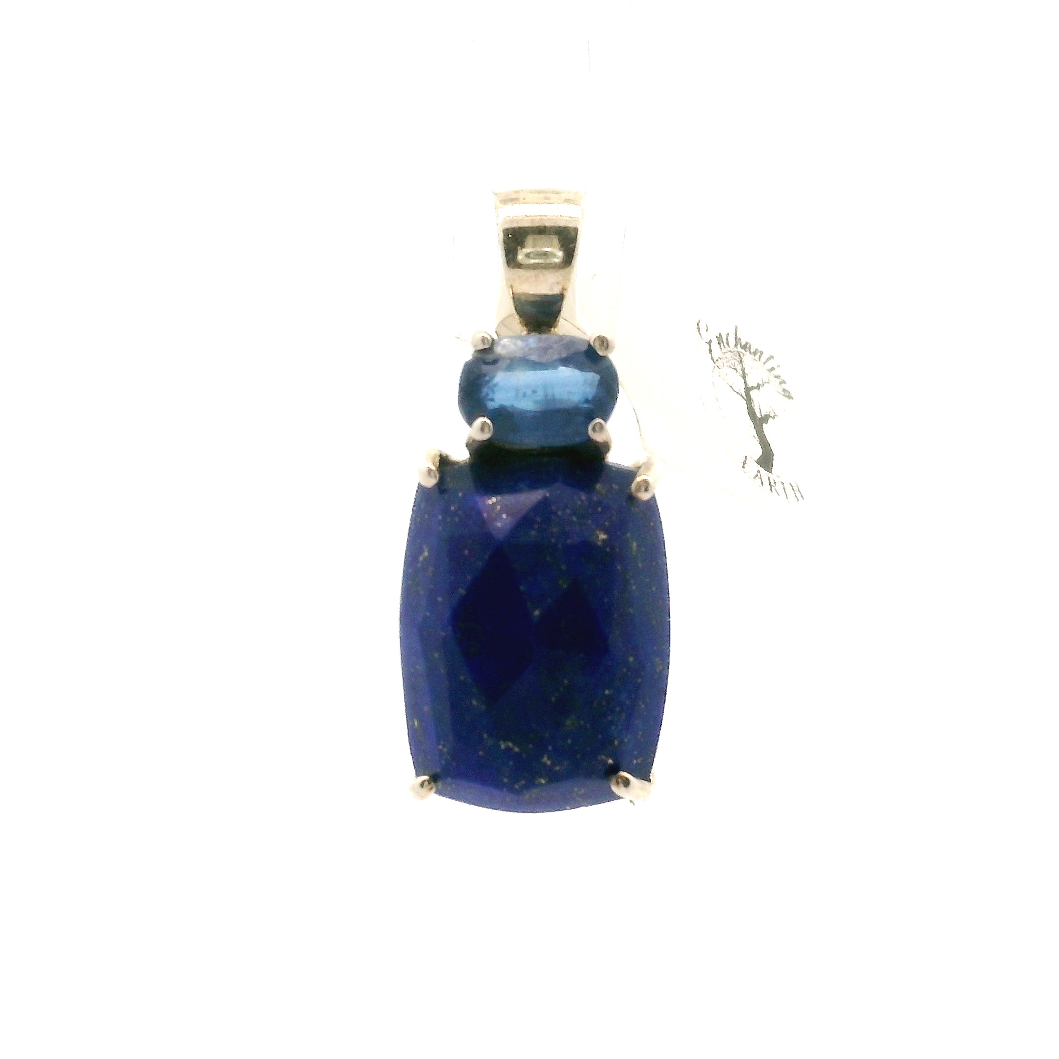 Lapis Lazuli Multi-Stone Pendant .925 Silver for Power & Confidence