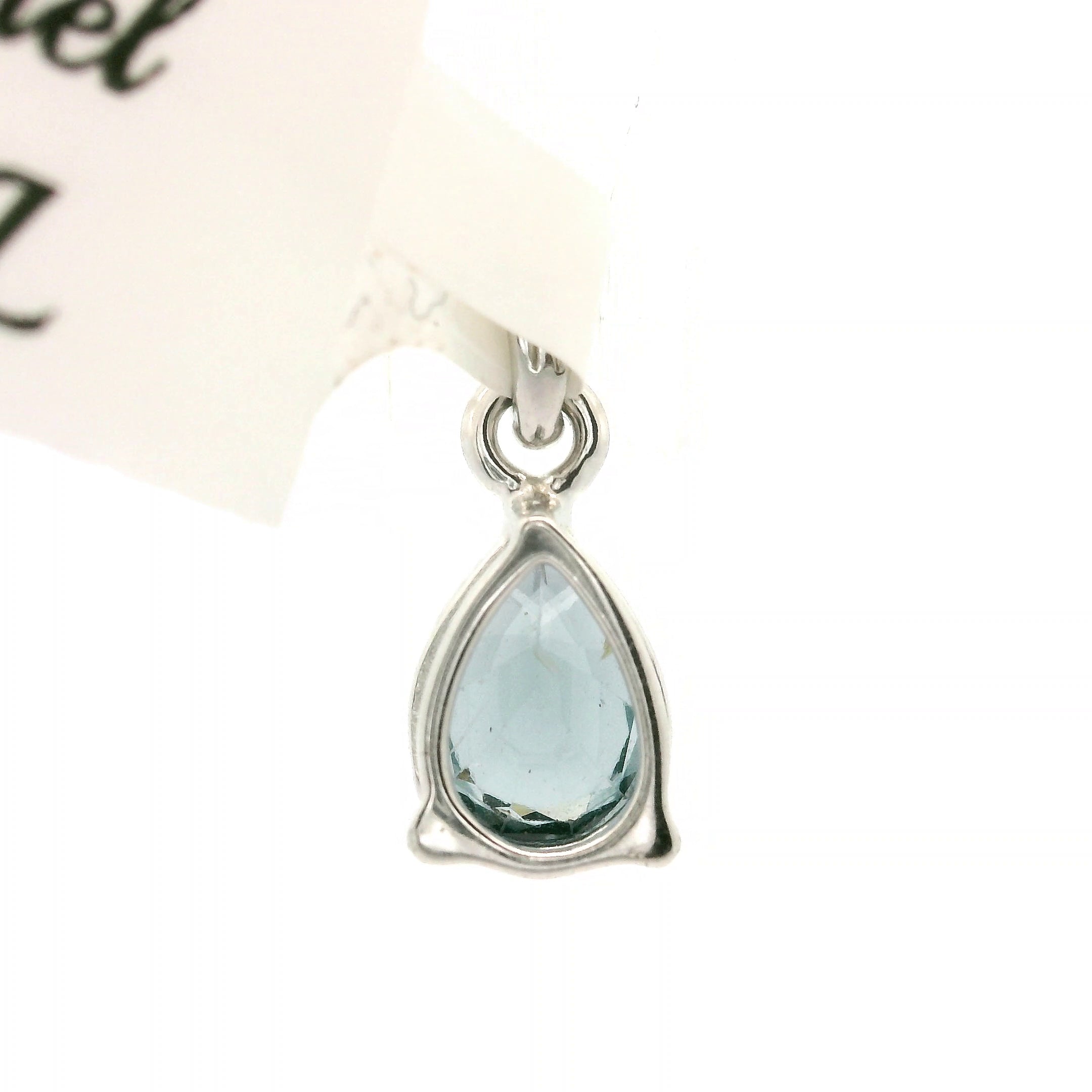 Blue Grey Spinel Pendant .925 Silver for Mystery and Intuition