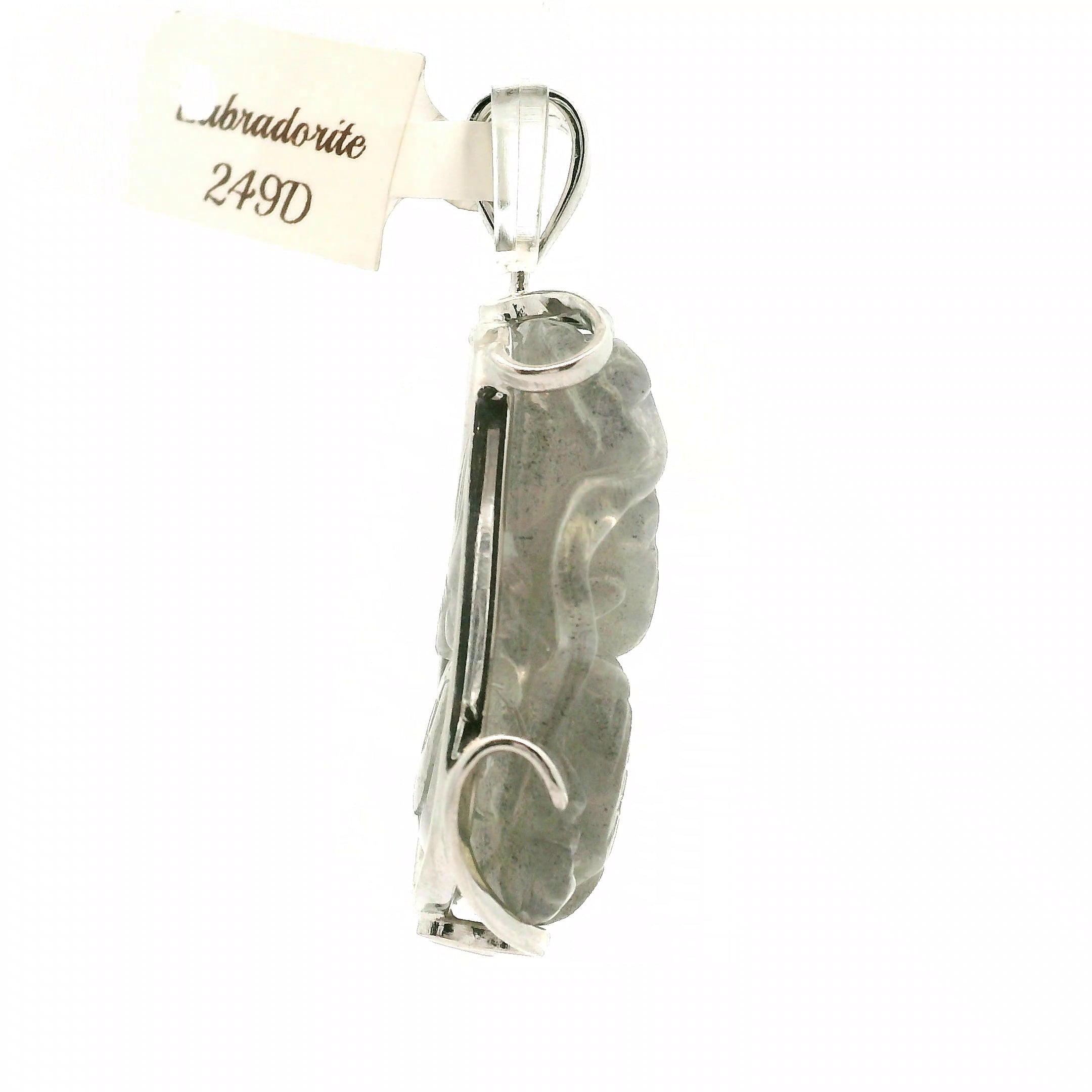 Labradorite Dragon Pendant .925 Silver for Protection and Guidance