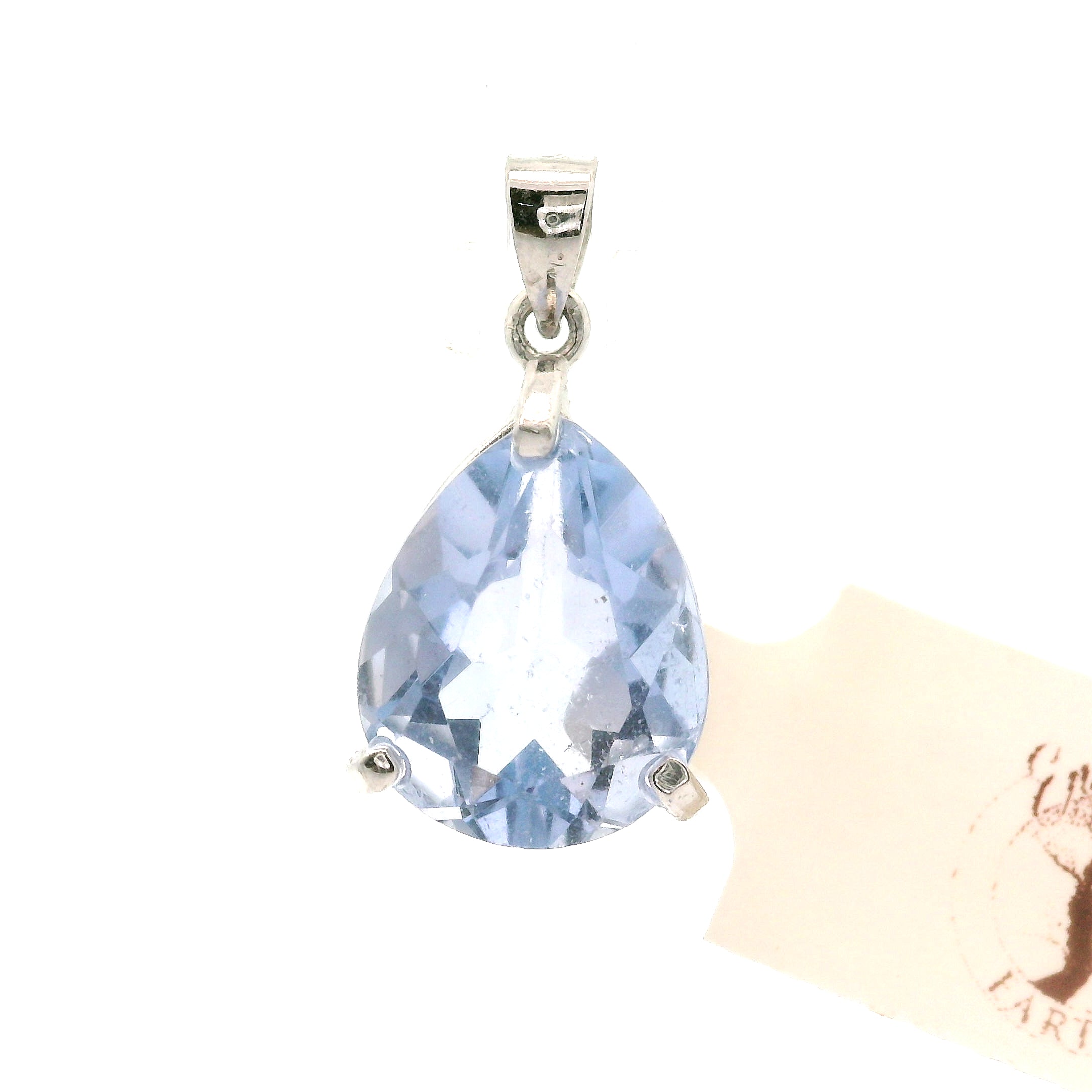 Color Changing Blue Fluorite Pendant .925 Silver for Third Eye Balancing and Focus