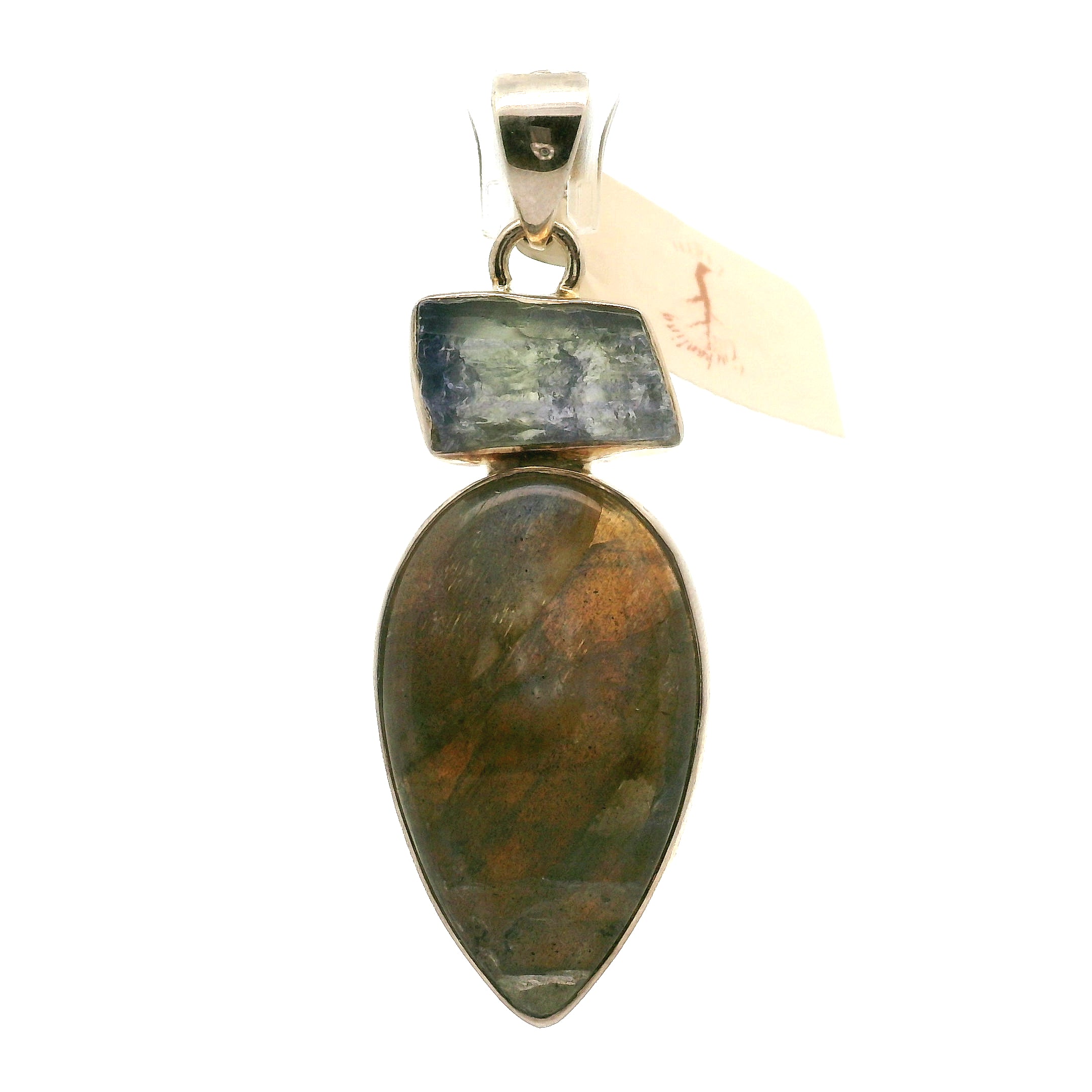 Labradorite Multi-Stone Pendant .925 Silver for Protection and Transforming your Life