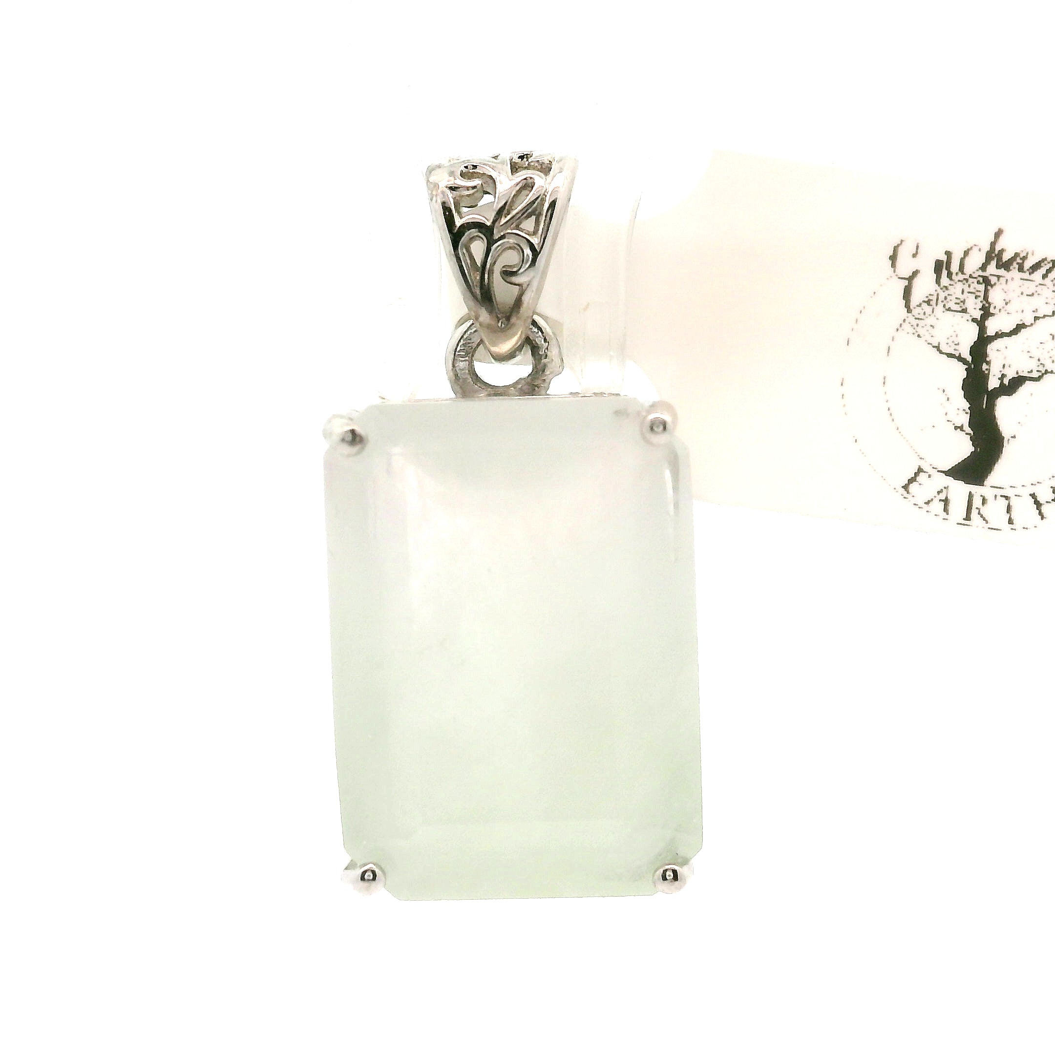 Morganite & Aquamarine Pendant .925 Silver for Abundance of Joy and Love