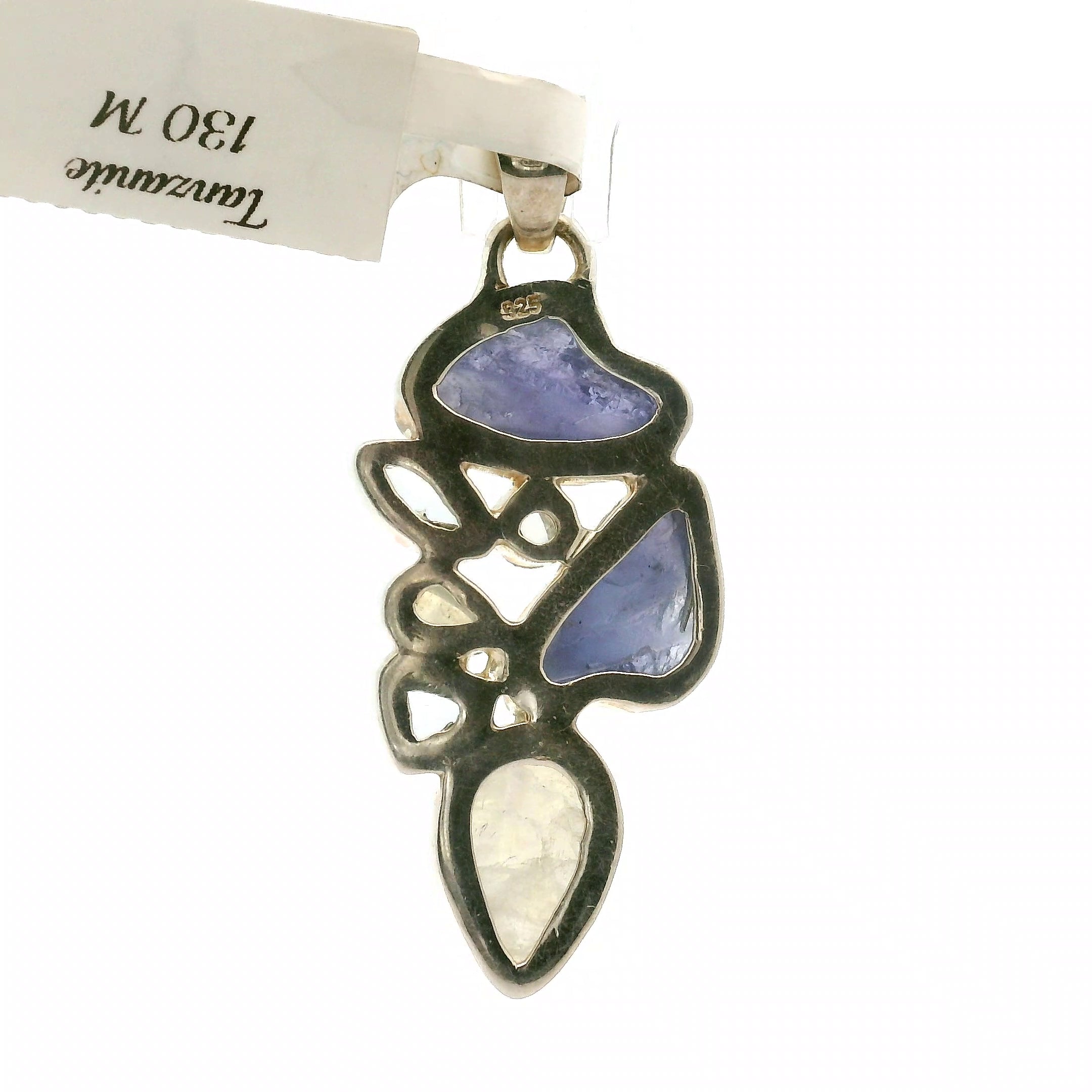 Tanzanite Multi-Stone Pendant .925 Silver for Elevating your Consciousness