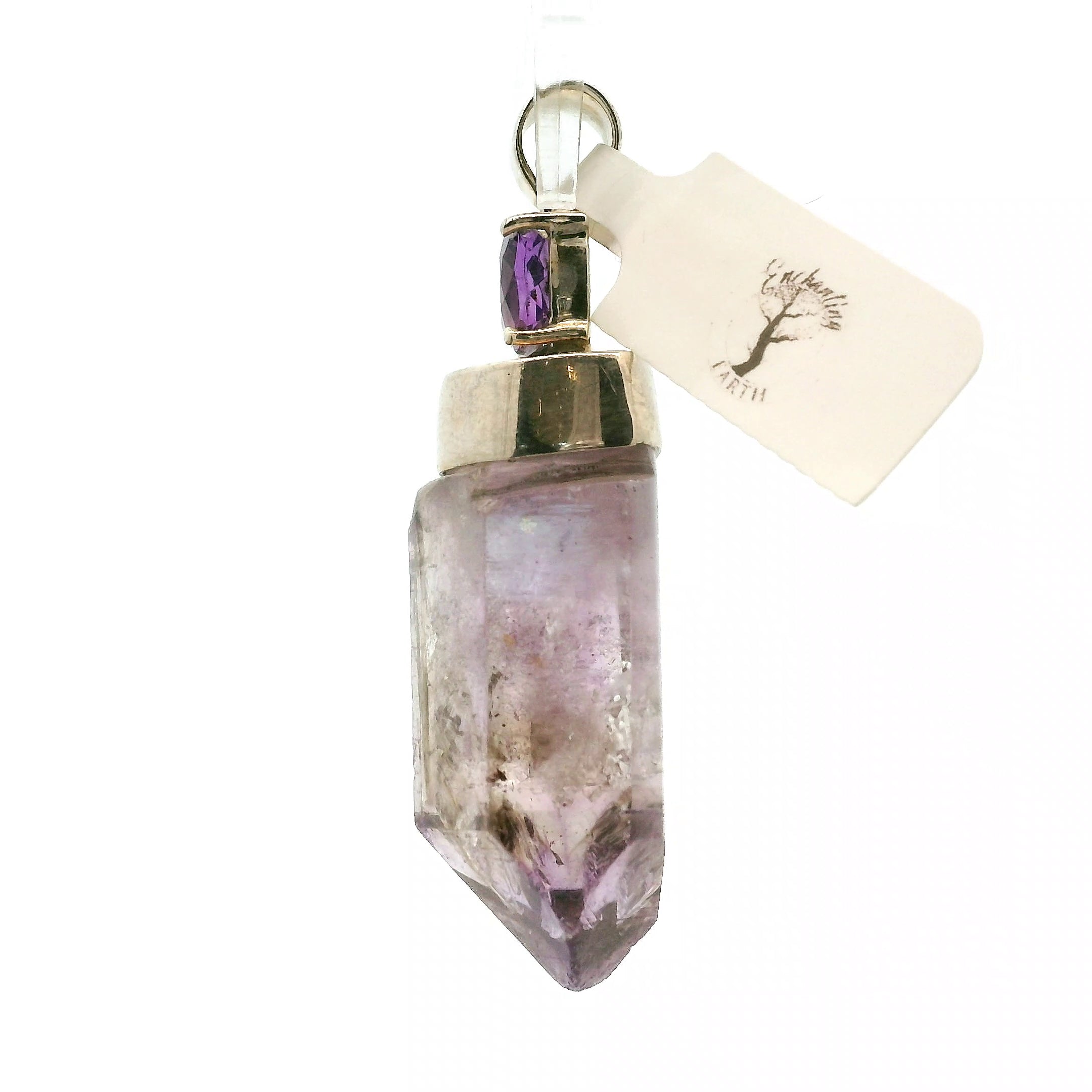 Amethyst Multi-Stone Pendant .925 Silver for Intuition and Protection