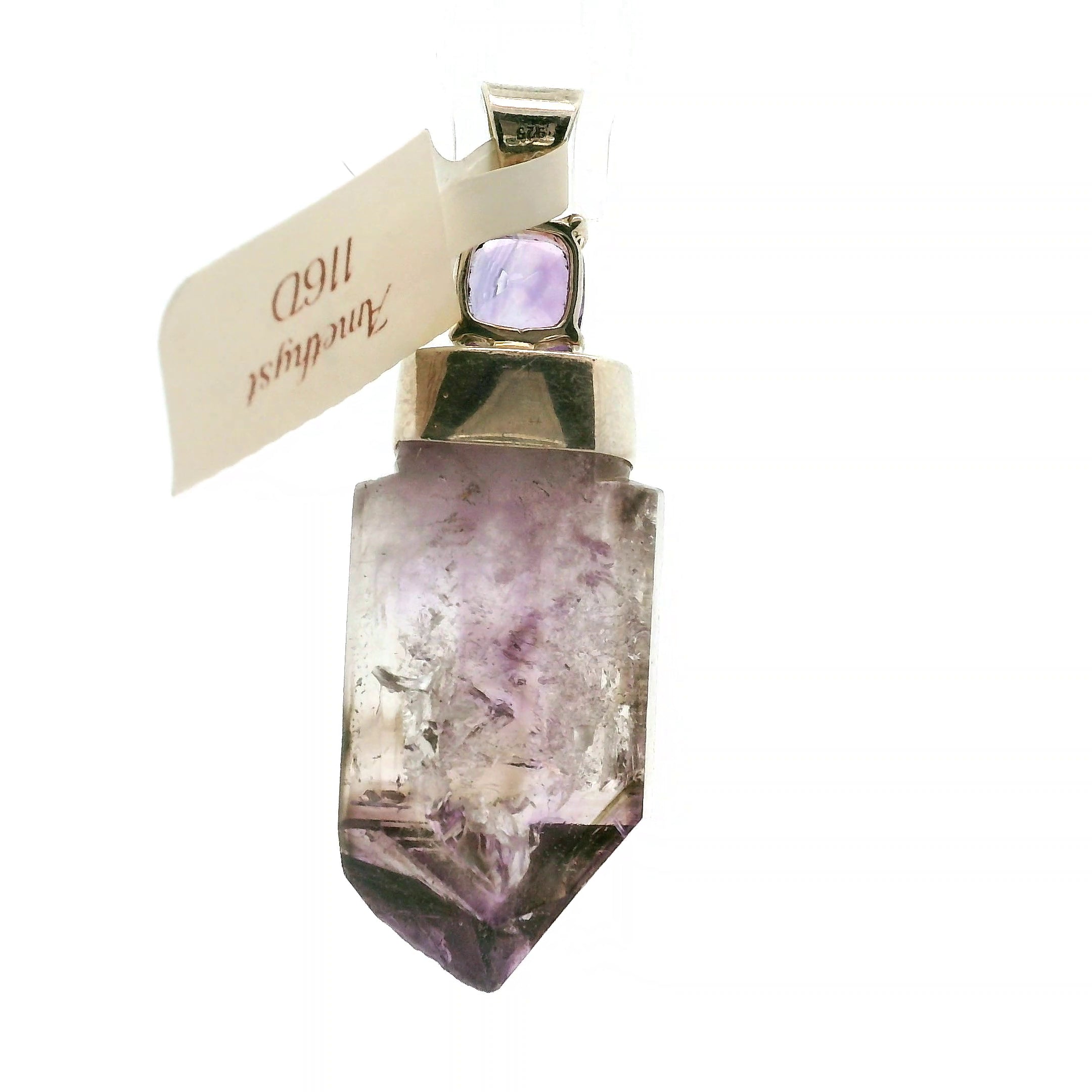 Amethyst Multi-Stone Pendant .925 Silver for Intuition and Protection