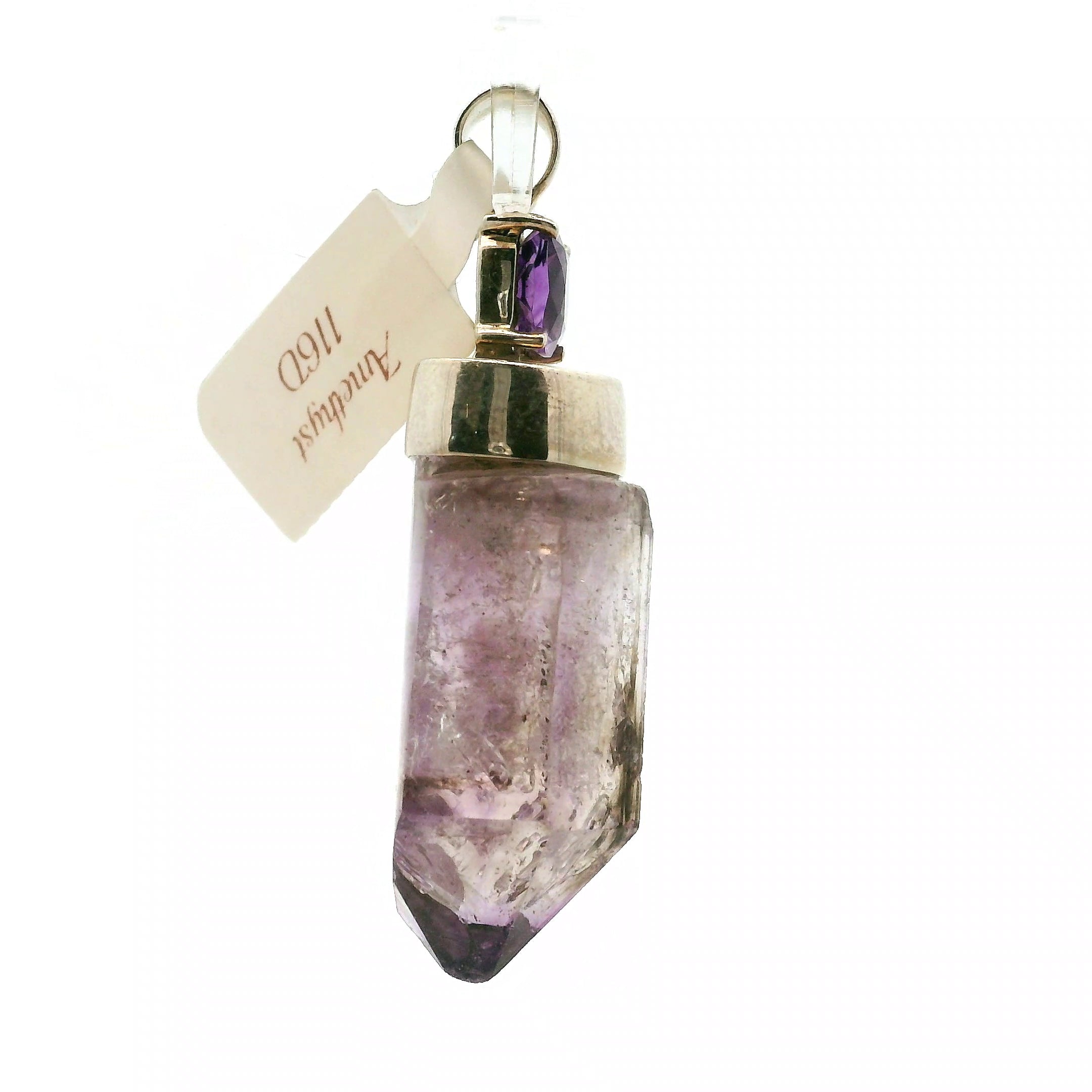 Amethyst Multi-Stone Pendant .925 Silver for Intuition and Protection