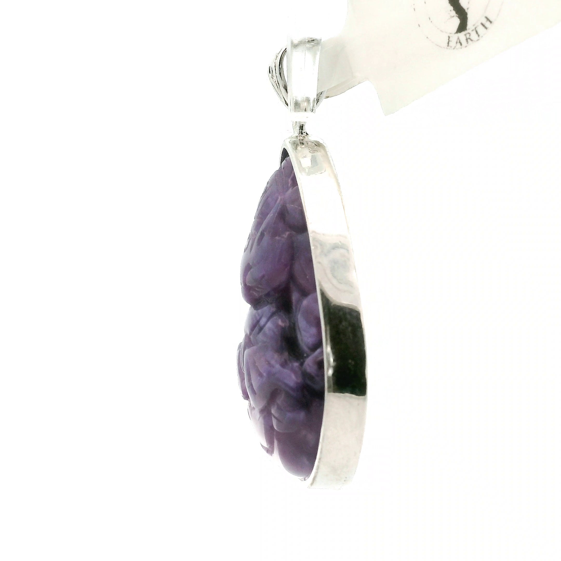 Charoite Nine Tails Pendant .925 Silver for Enhancing your Intuitive Gifts and Spiritual Transformation