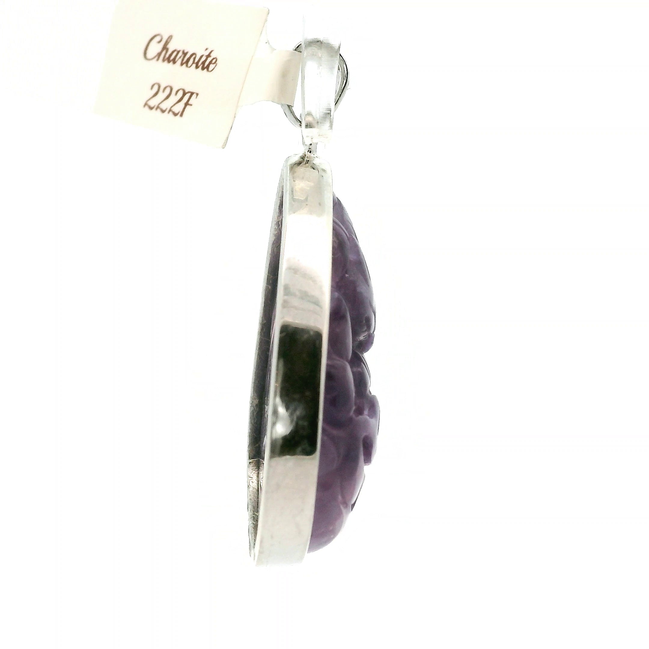 Charoite Nine Tails Pendant .925 Silver for Enhancing your Intuitive Gifts and Spiritual Transformation